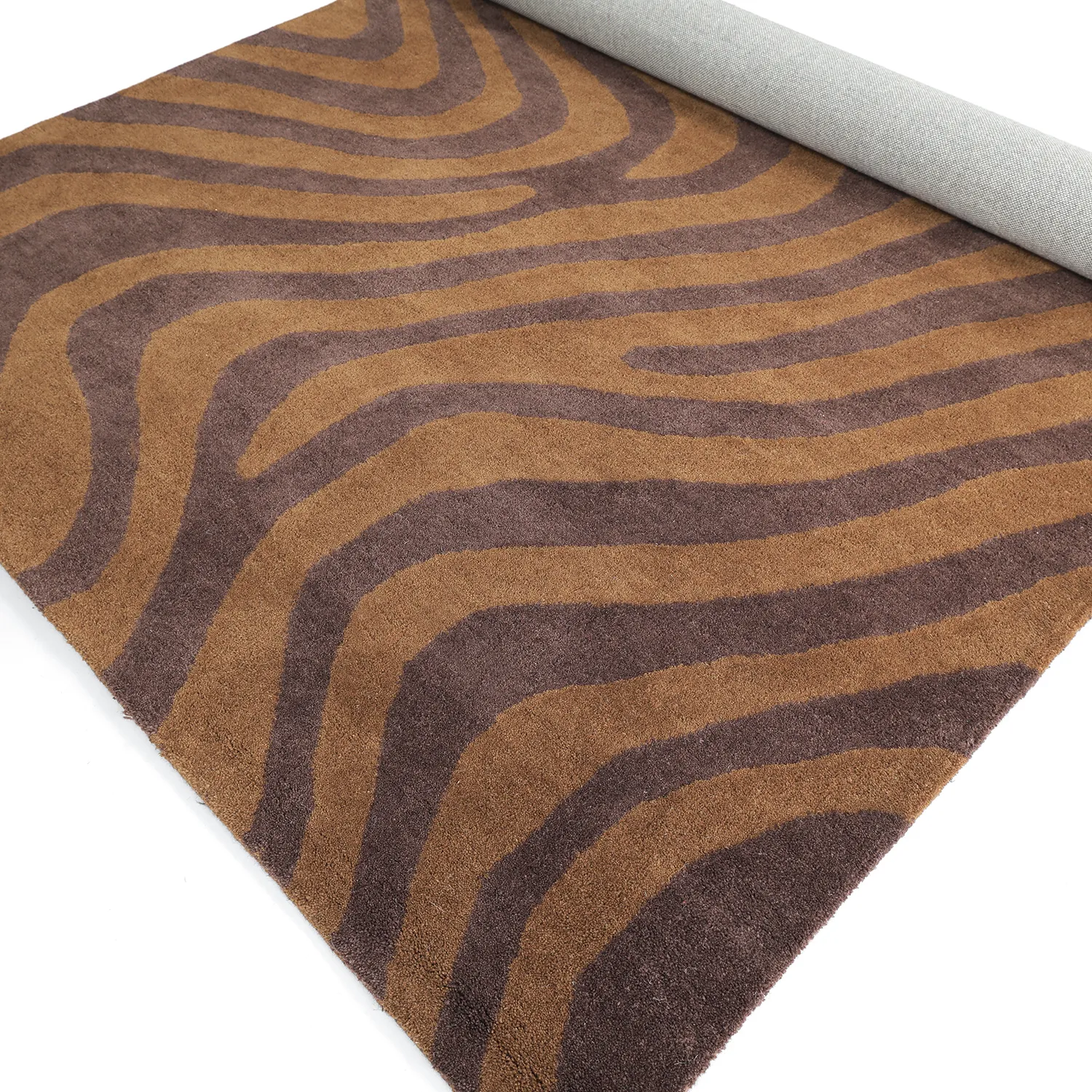 Gyapjúszőnyeg - Aiz Hand Tufted Wool Premium (barna)
