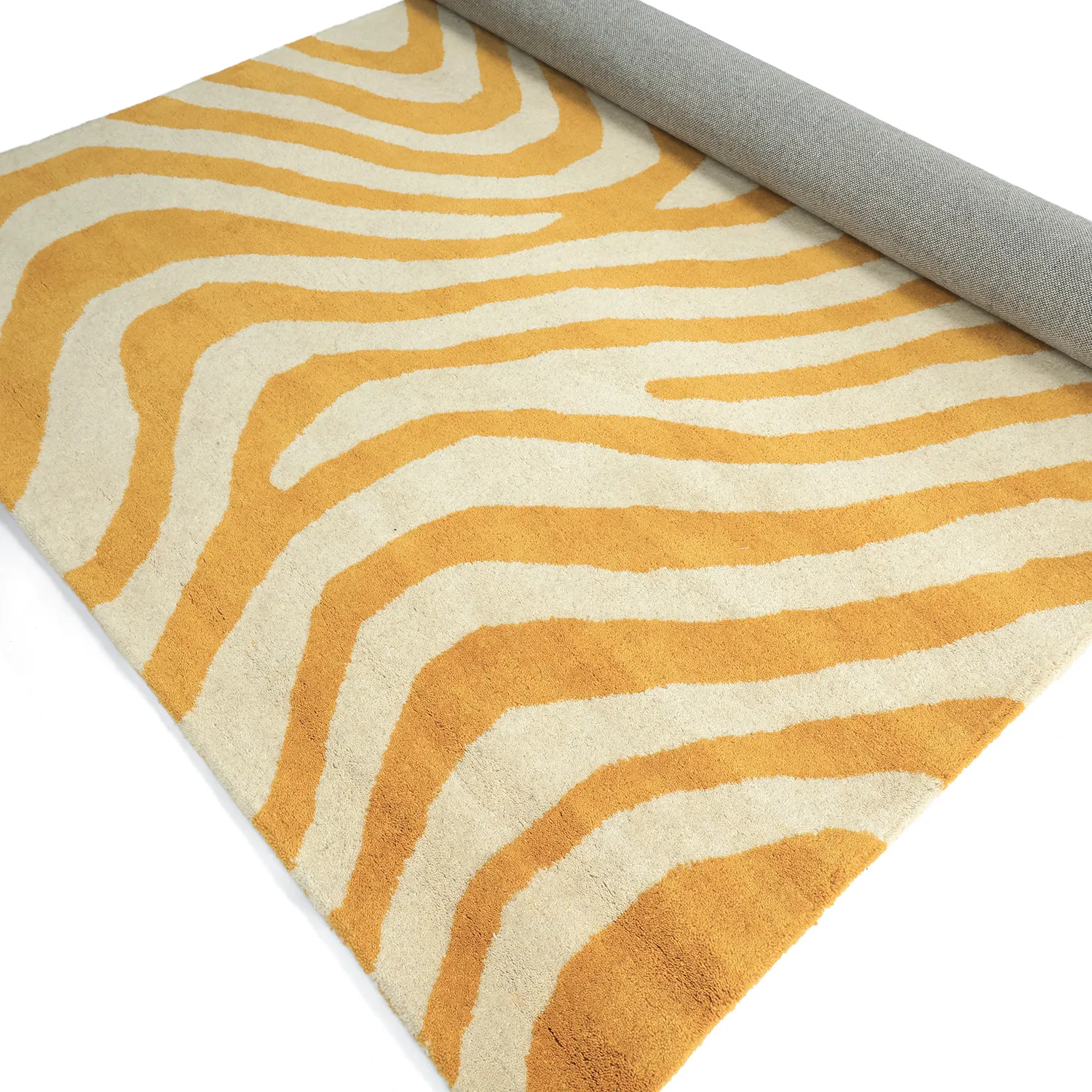 Gyapjúszőnyeg - Aiz Hand Tufted Wool Premium (sárga)