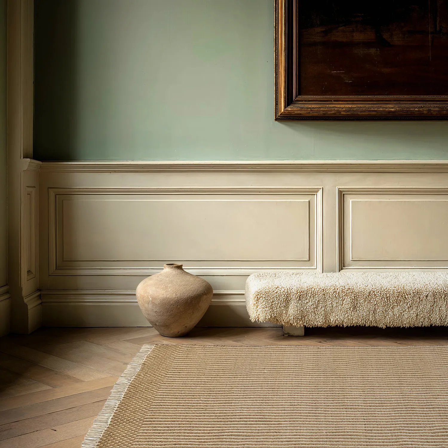 Gyapjúszőnyeg - Arbil (bézs/fehér)