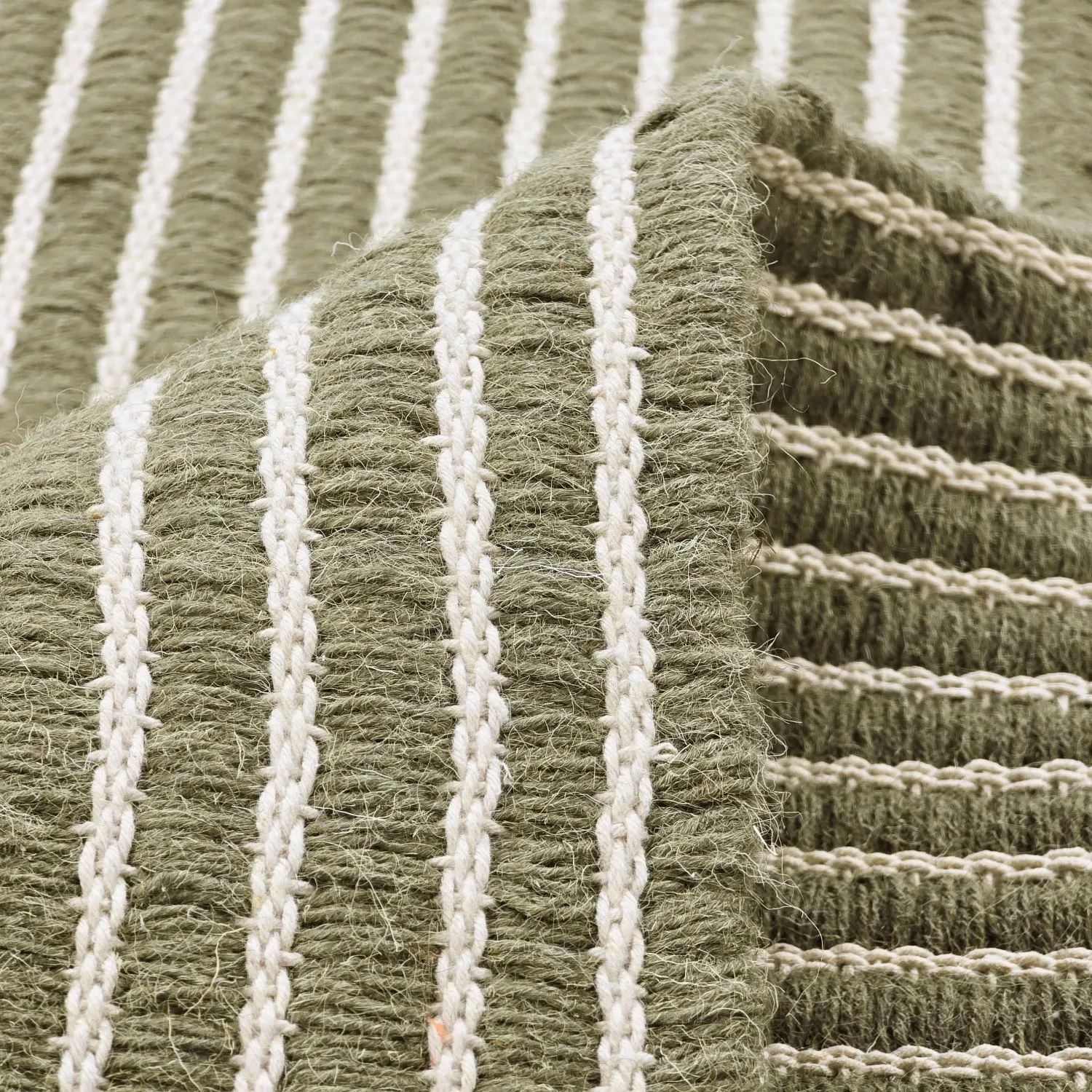 Gyapjúszőnyeg - Arbil (zöld/fehér)