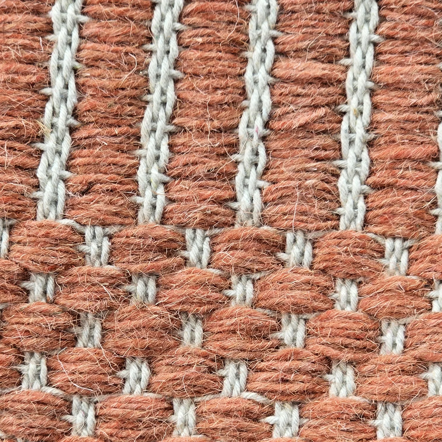 Gyapjúszőnyeg - Arbil (terrakotta/fehér)