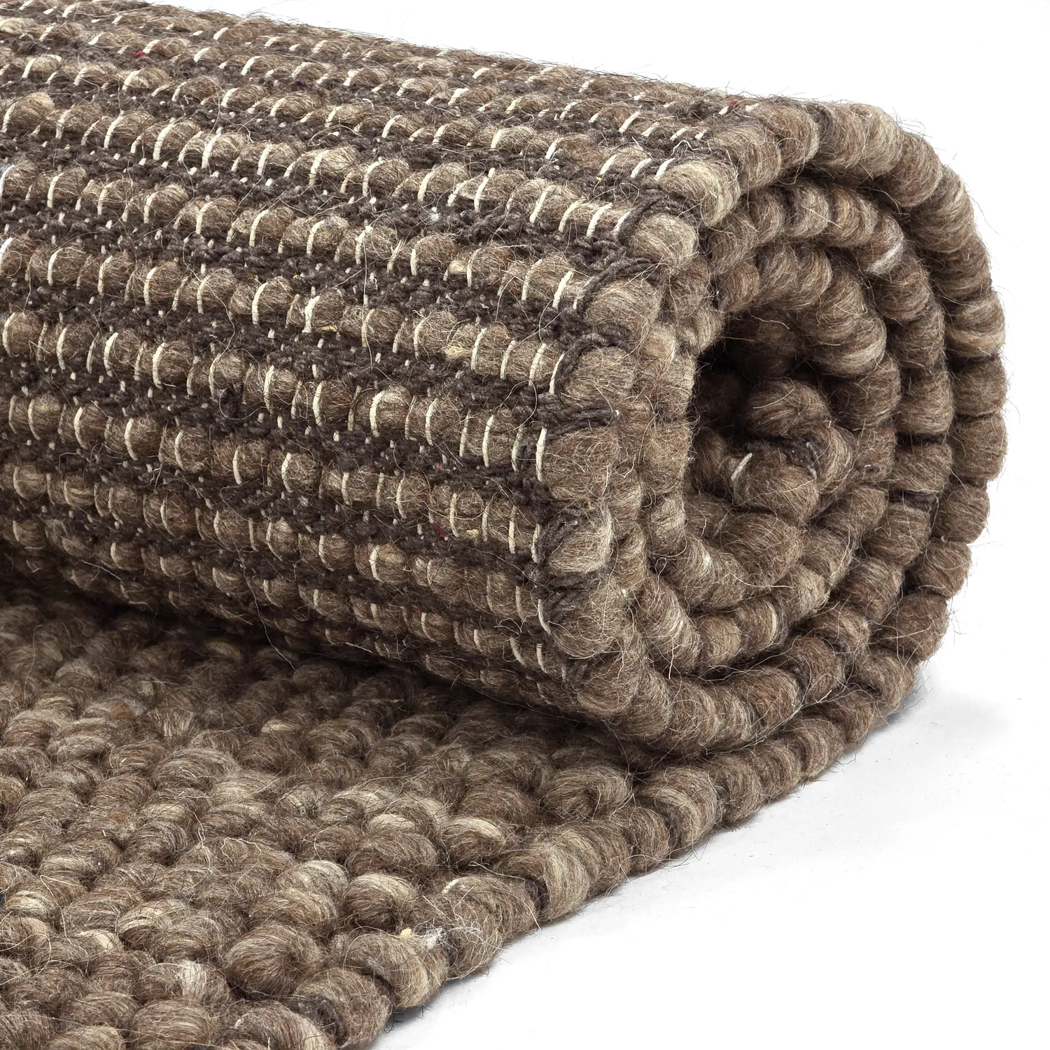 Gyapjúszőnyeg - Avafors Wool Bubble (barna/bézs)