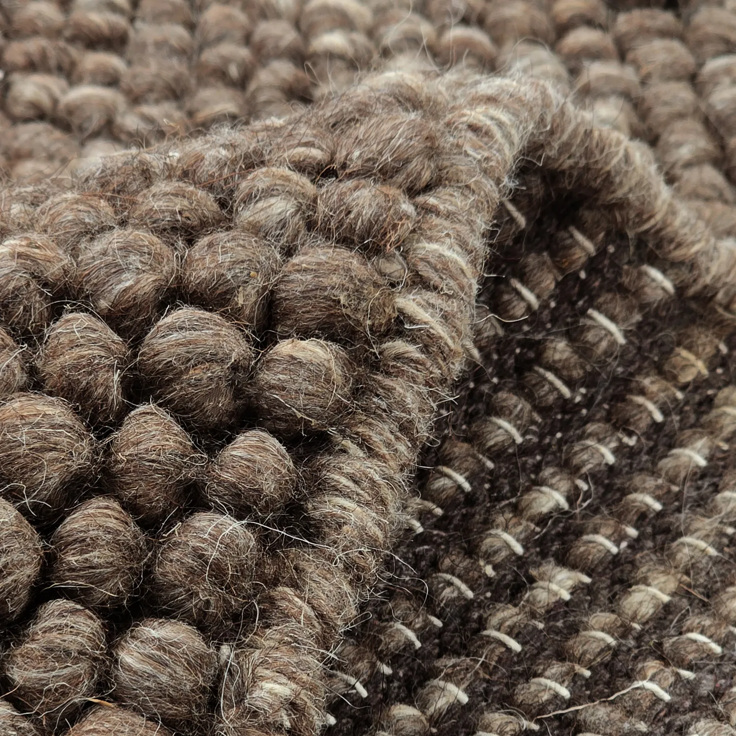 Kerek szőnyeg - Avafors Wool Bubble (barna/bézs)