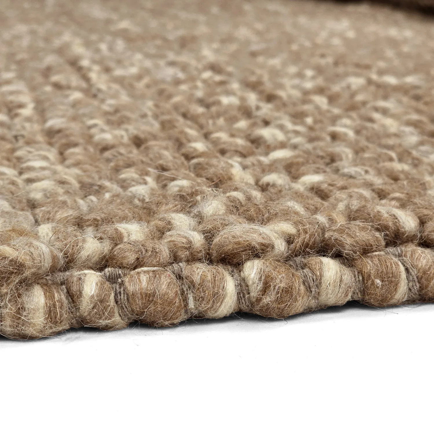 Gyapjúszőnyeg - Avafors Wool Bubble (világos barna/fehér)