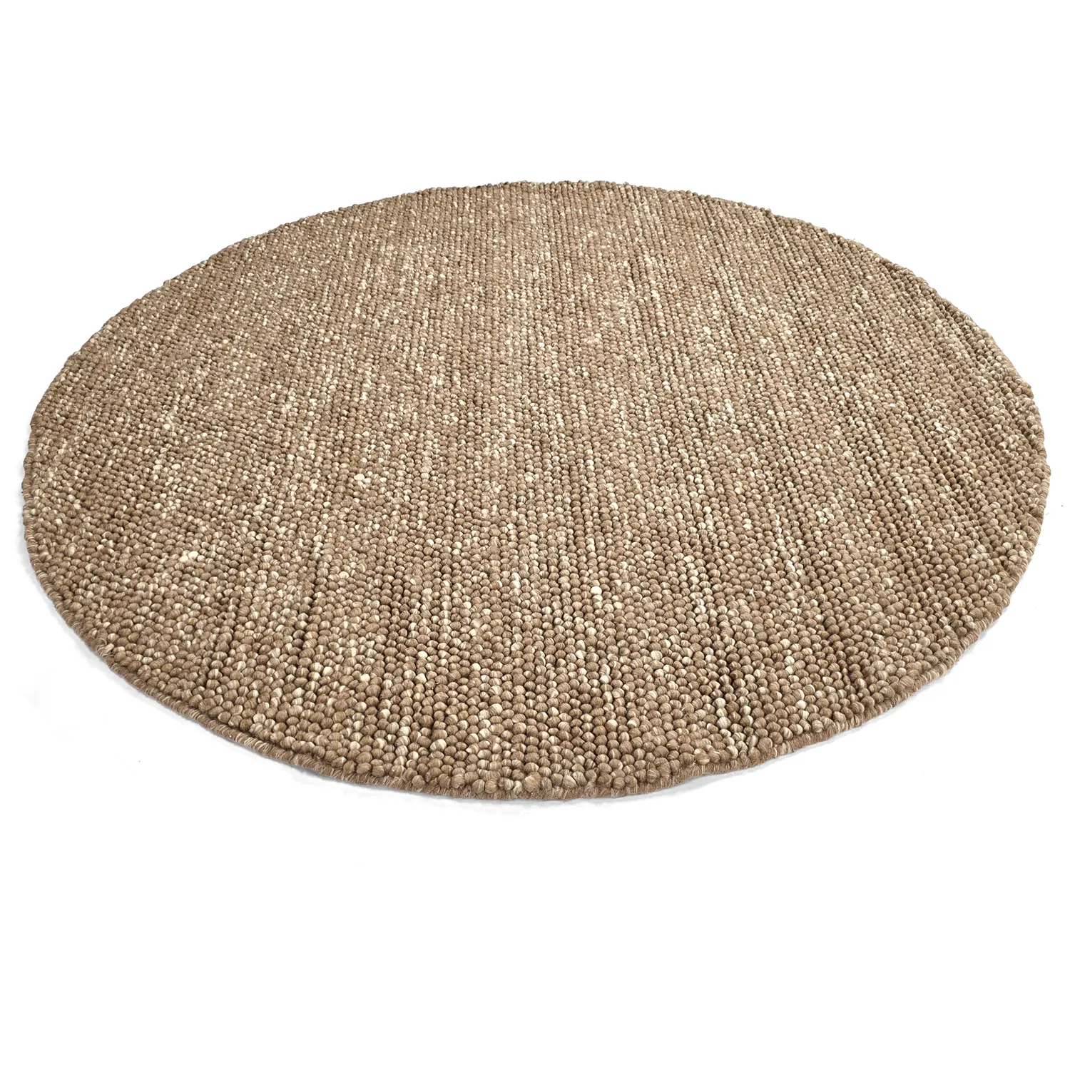Kerek szőnyeg - Avafors Wool Bubble (világos barna/fehér)