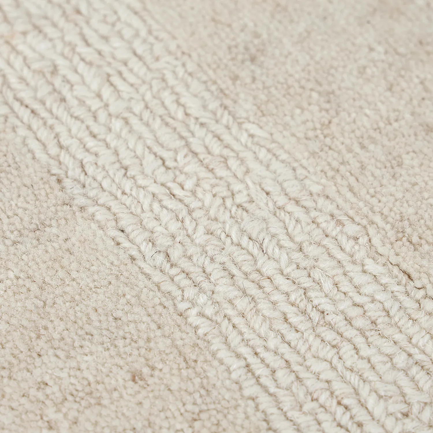 Gyapjúszőnyeg - Brenta Handloom Wool Premium (krém)