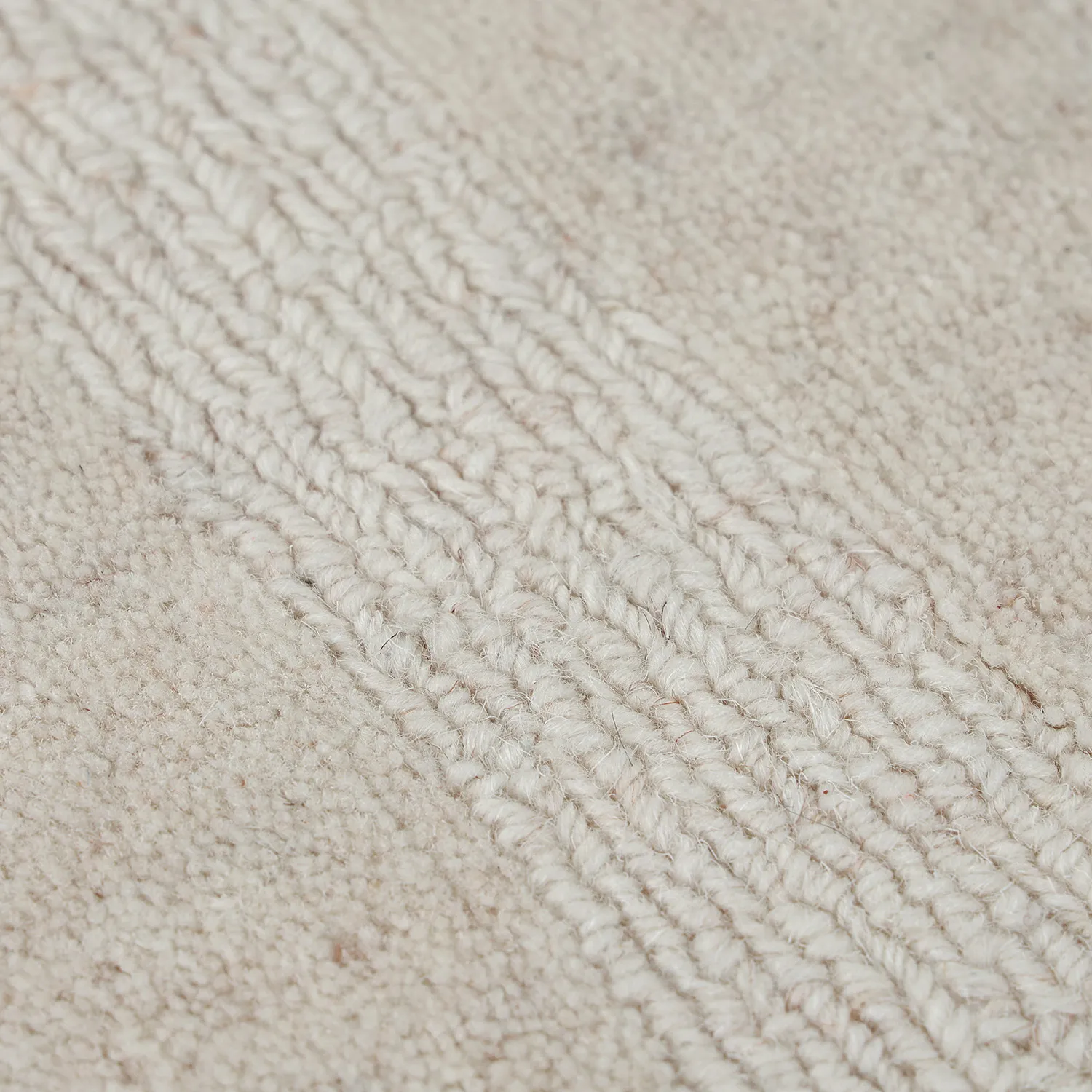 Gyapjúszőnyeg - Brenta Handloom Wool Premium (krém)