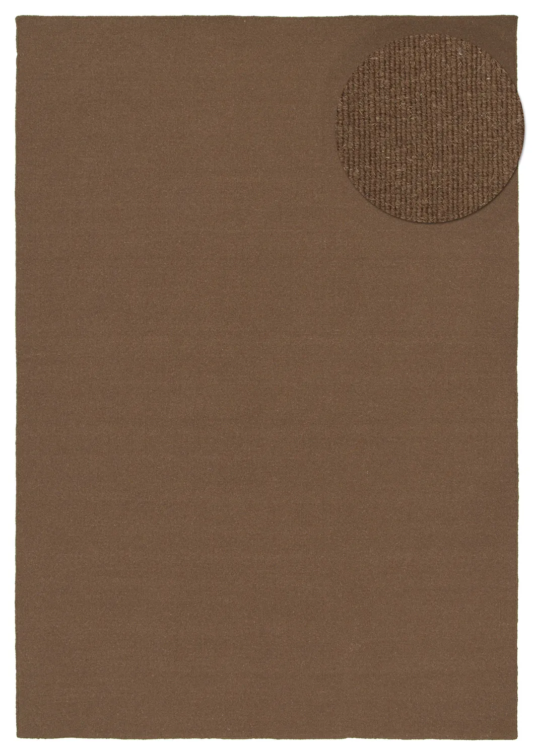 Gyapjúszőnyeg - Charonne Flat Handloom Wool Premium (barna)