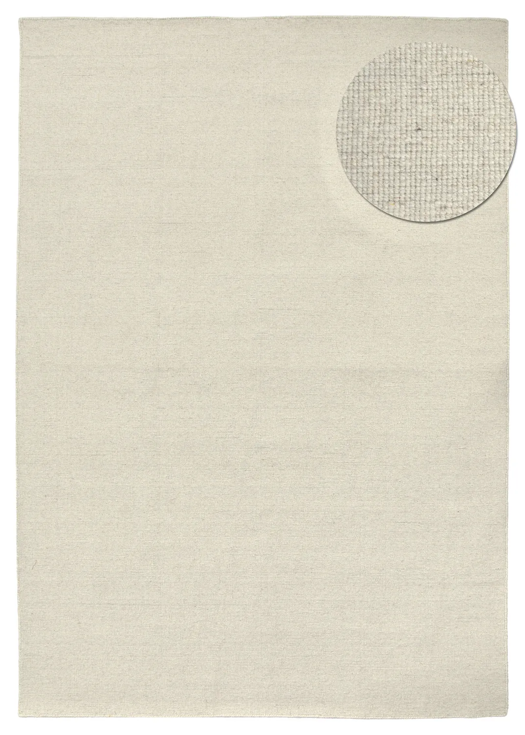 Gyapjúszőnyeg - Charonne Flat Handloom Wool Premium (krém)