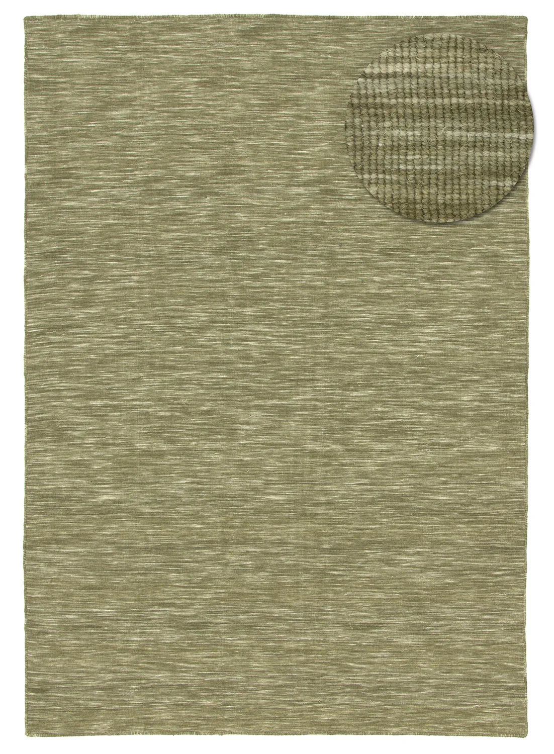 Gyapjúszőnyeg - Charonne Flat Handloom Wool Premium (zöld)