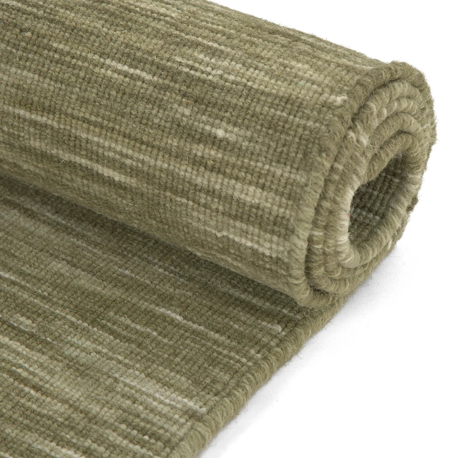 Gyapjúszőnyeg - Charonne Flat Handloom Wool Premium (zöld)