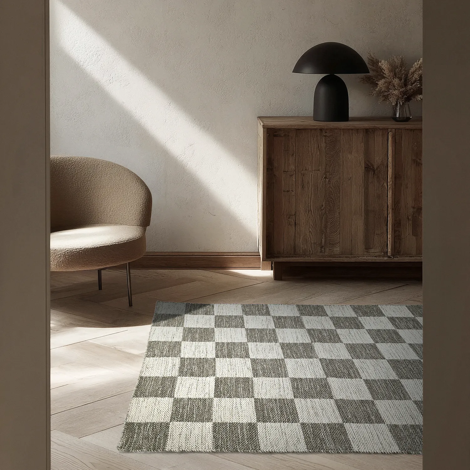 Gyapjúszőnyeg - Dundee (szürke/fehér)