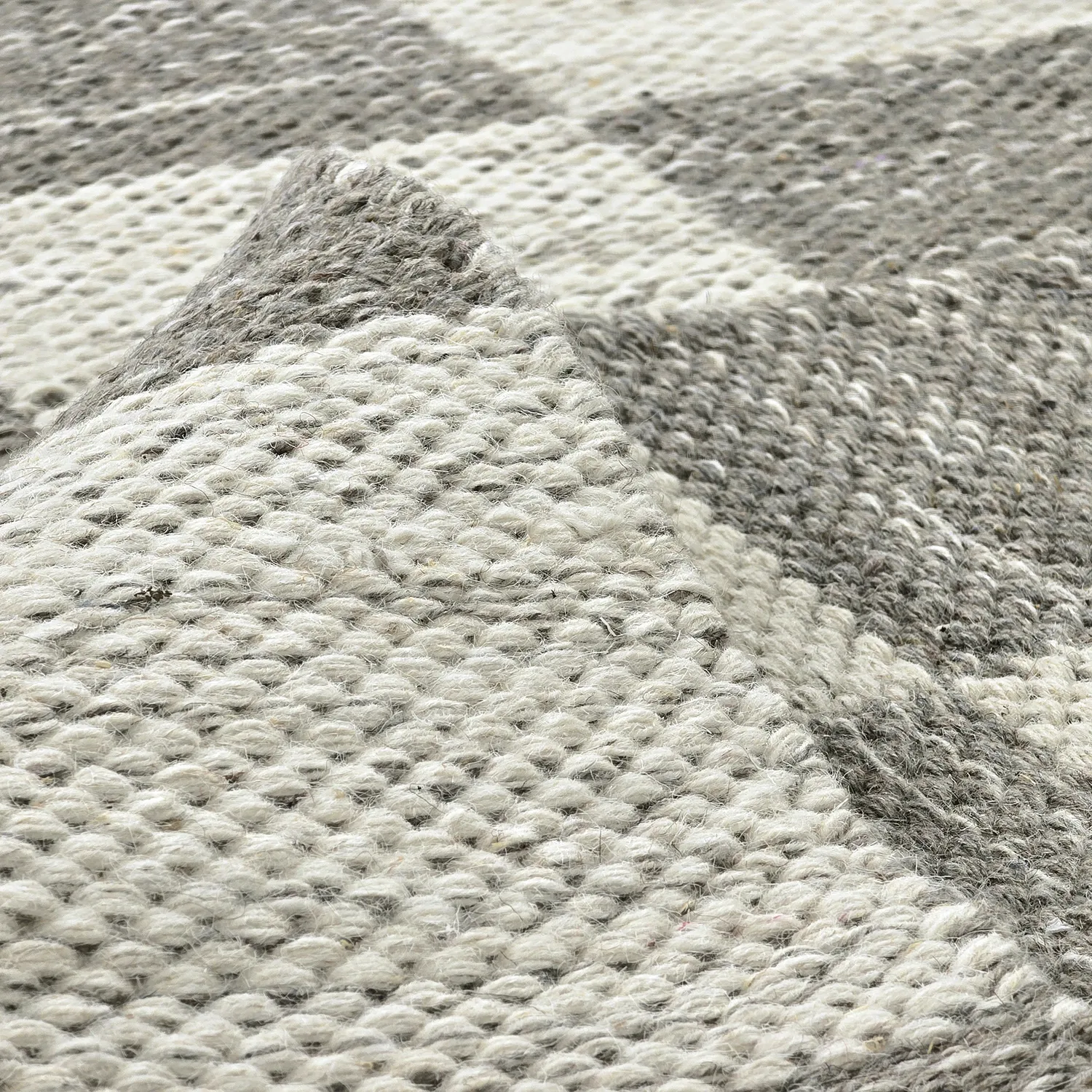 Gyapjúszőnyeg - Dundee (szürke/fehér)