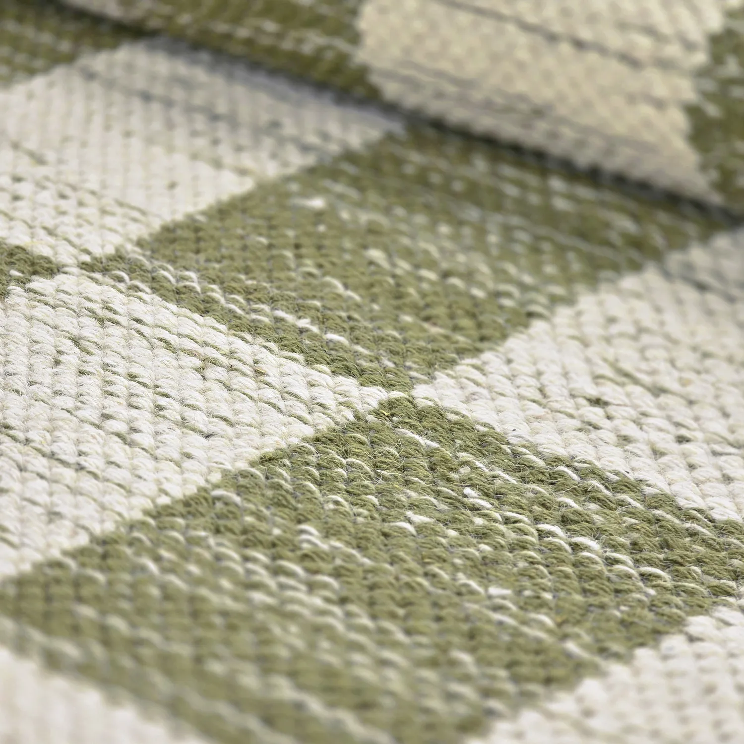 Gyapjúszőnyeg - Dundee (zöld/fehér)