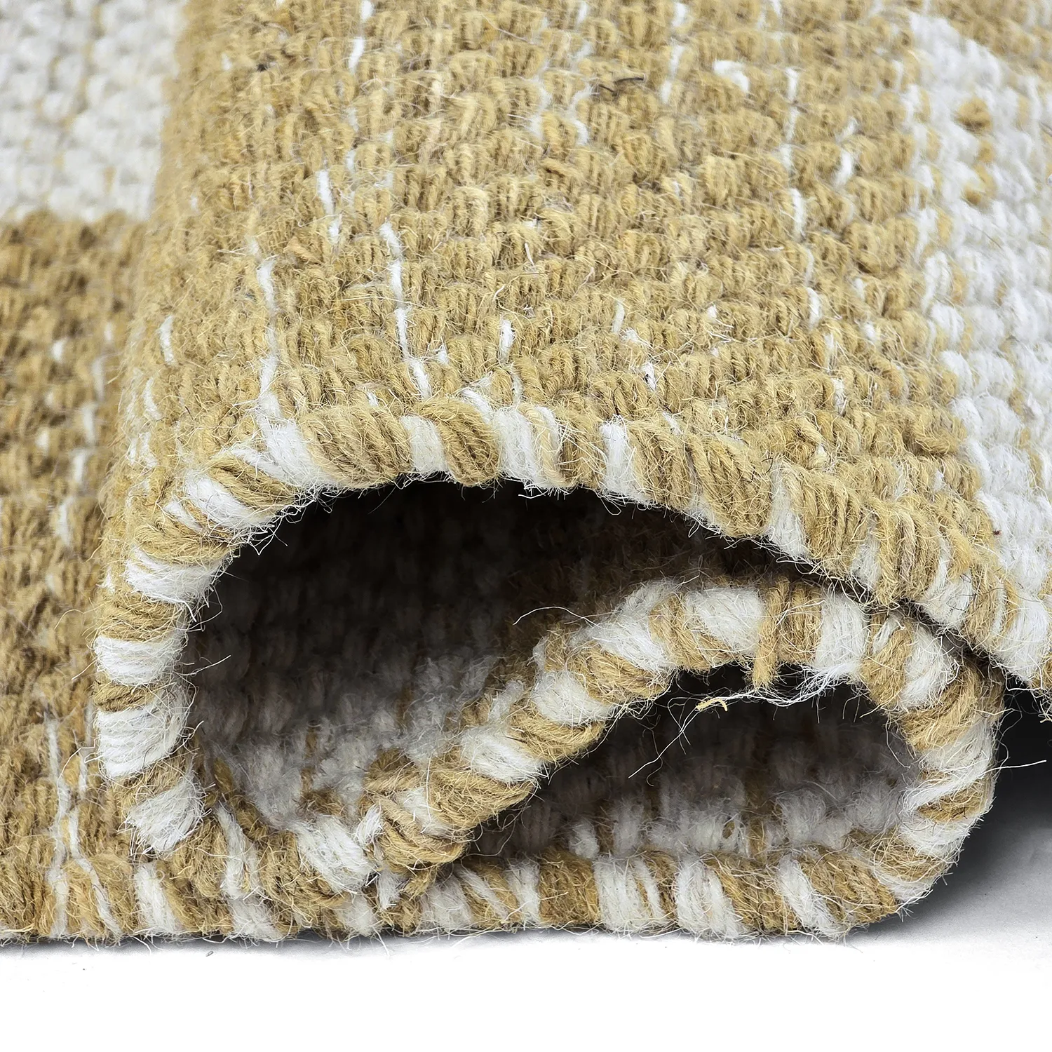 Gyapjúszőnyeg - Dundee (sárga/fehér)