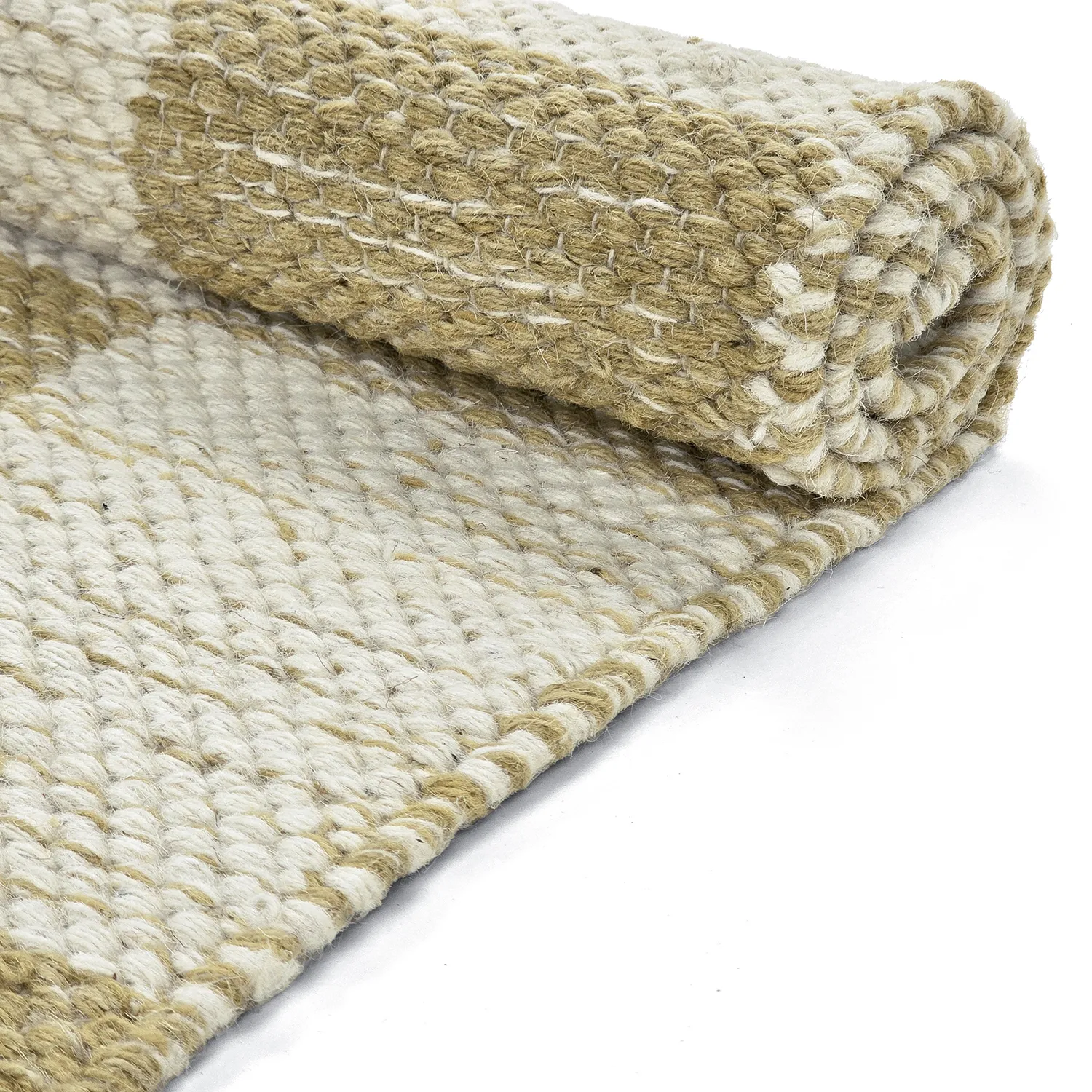 Gyapjúszőnyeg - Dundee (sárga/fehér)