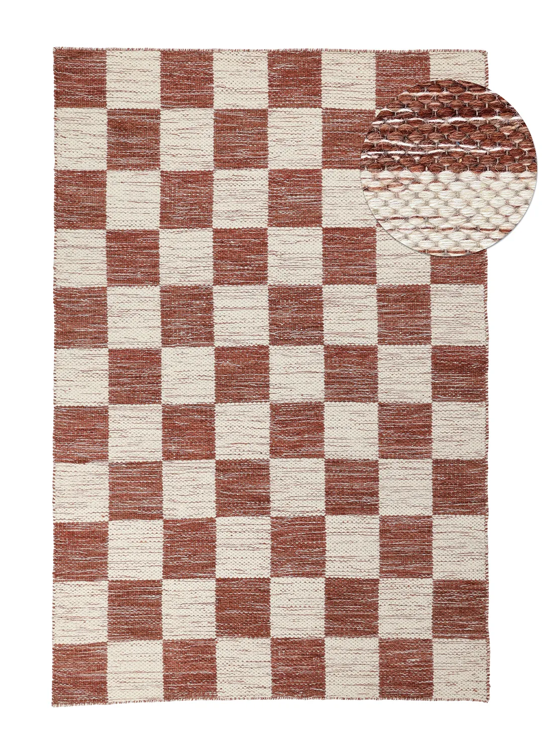 Gyapjúszőnyeg - Dundee (piros/fehér)