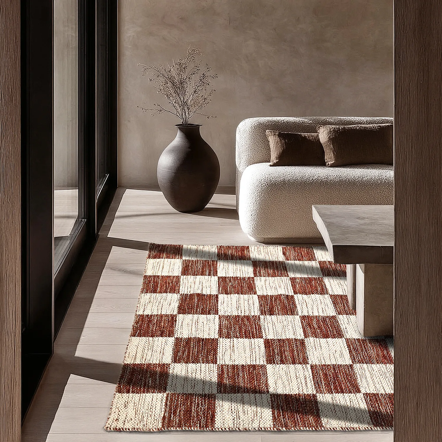 Gyapjúszőnyeg - Dundee (piros/fehér)