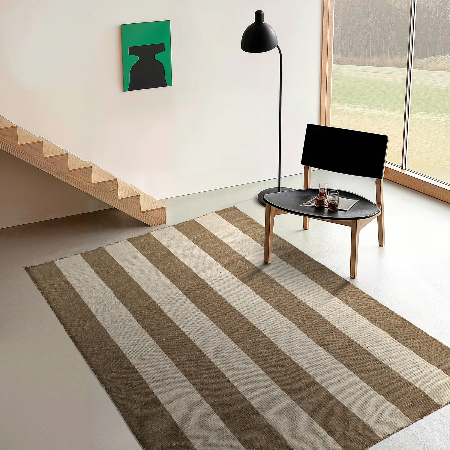 Gyapjúszőnyeg - Garine (barna/bézs)