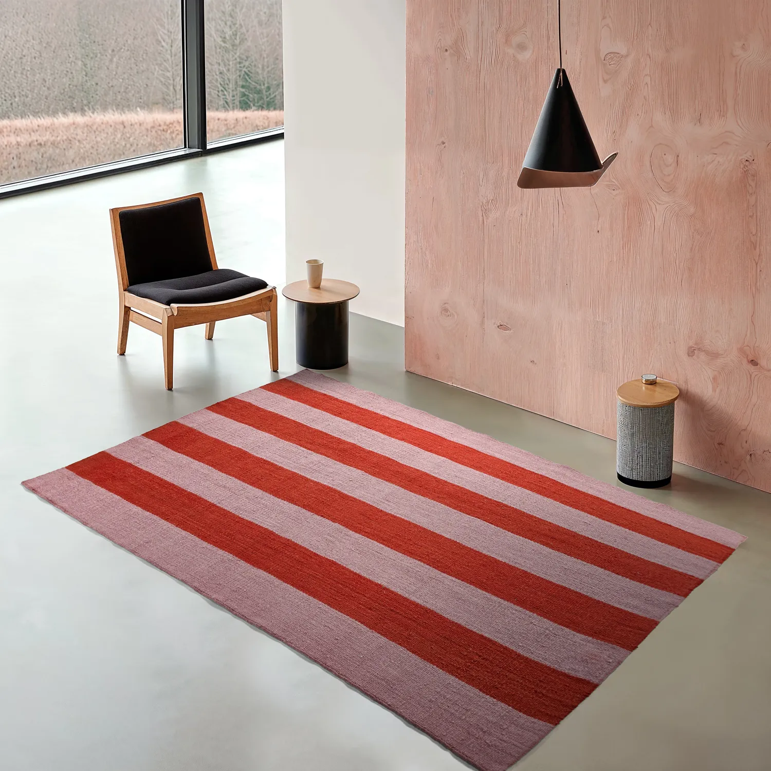 Gyapjúszőnyeg - Garine (rózsaszín/piros)