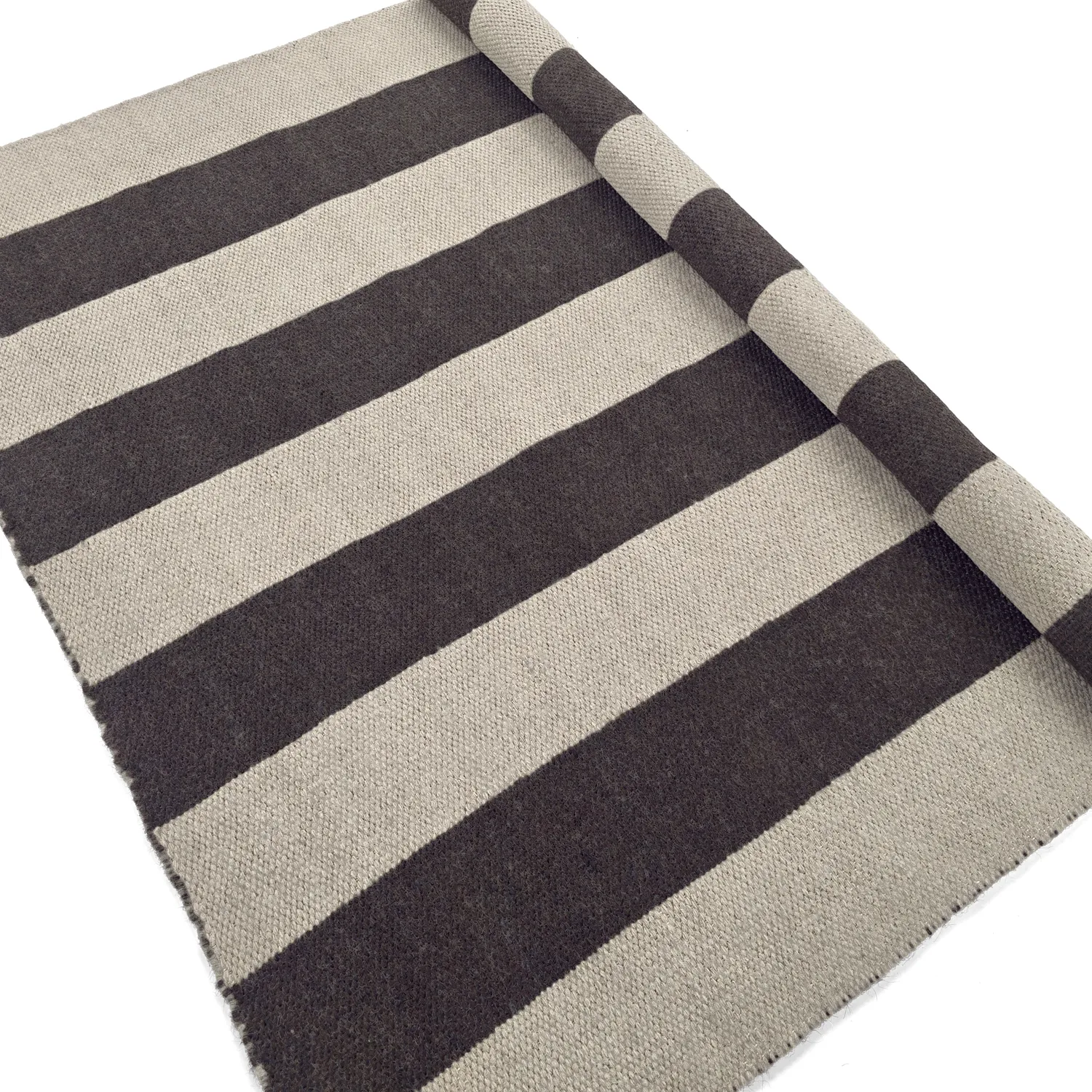 Gyapjúszőnyeg - Garine (fekete/bézs)