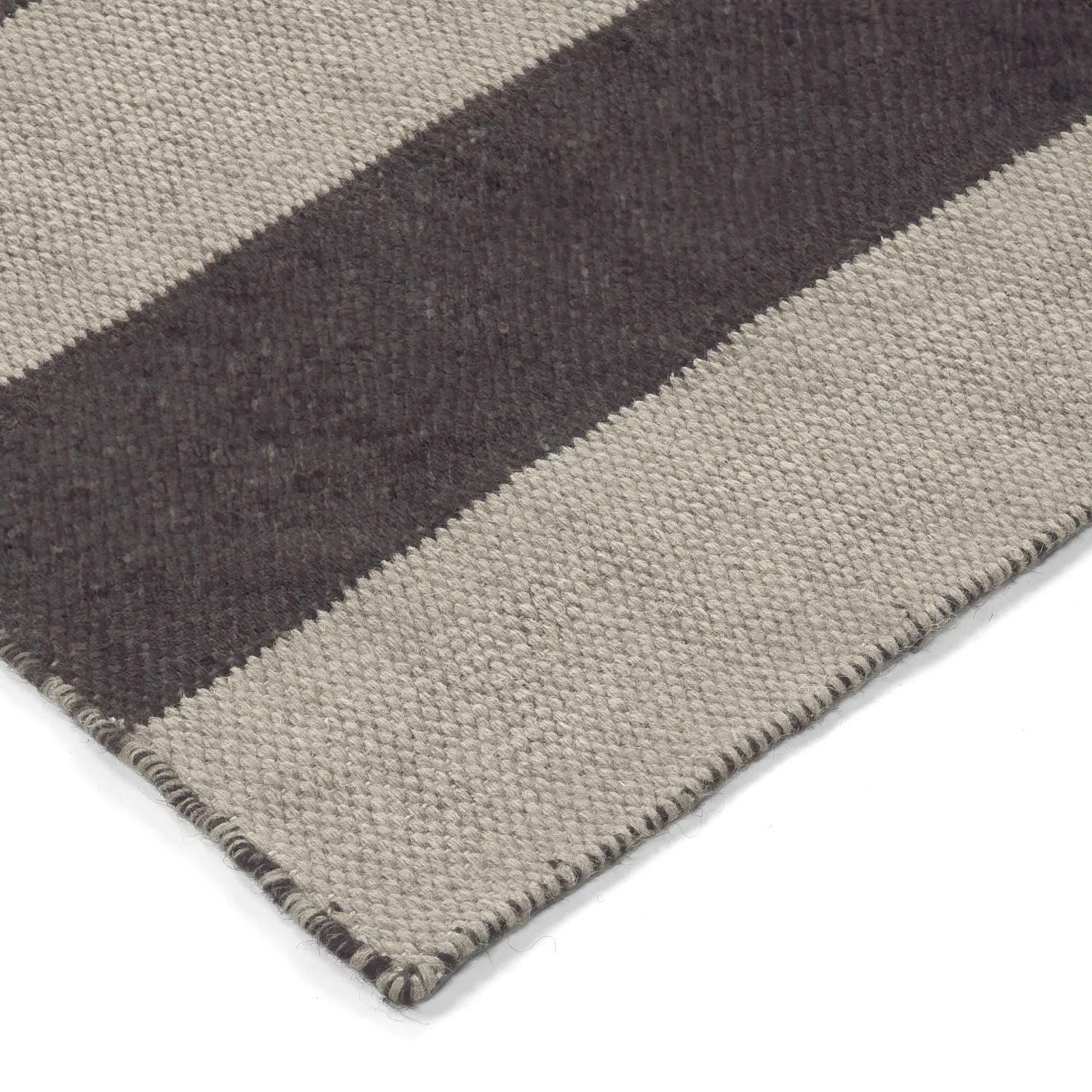 Gyapjúszőnyeg - Garine (fekete/bézs)