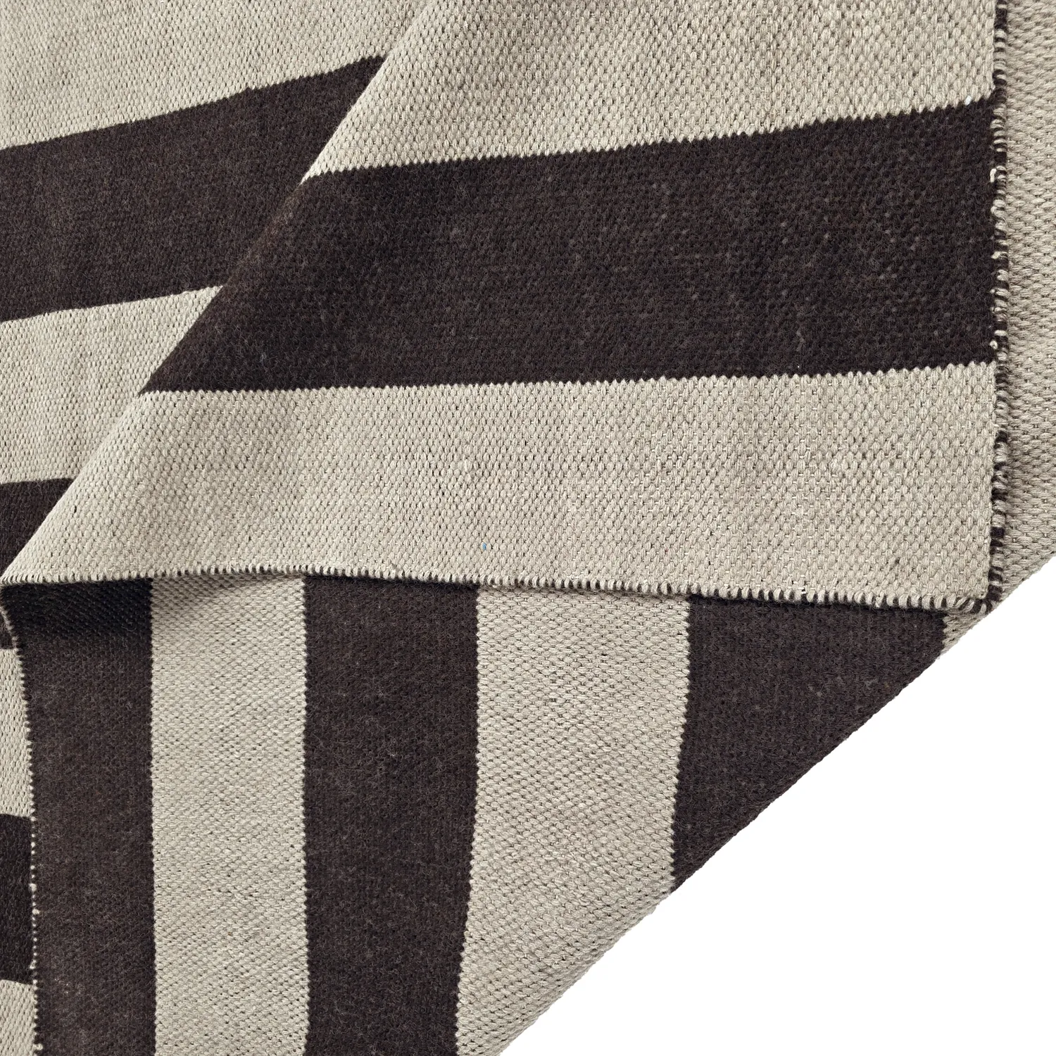 Gyapjúszőnyeg - Garine (fekete/bézs)