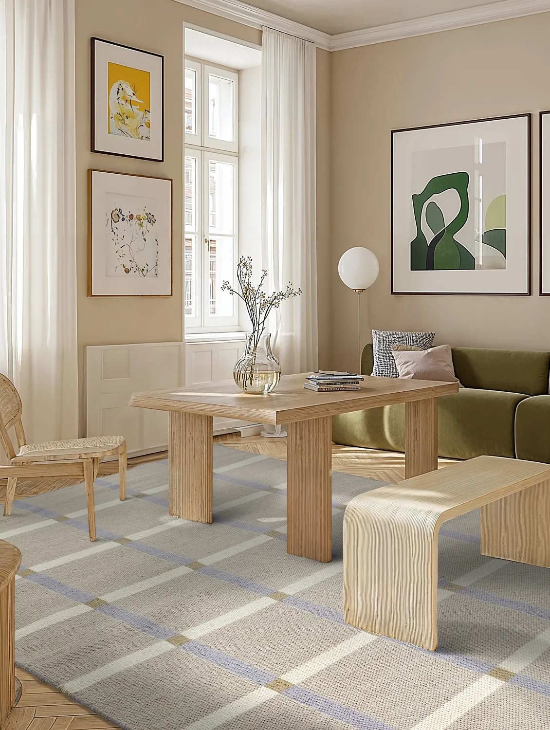 Gyapjúszőnyeg - Gingham (no. 5)