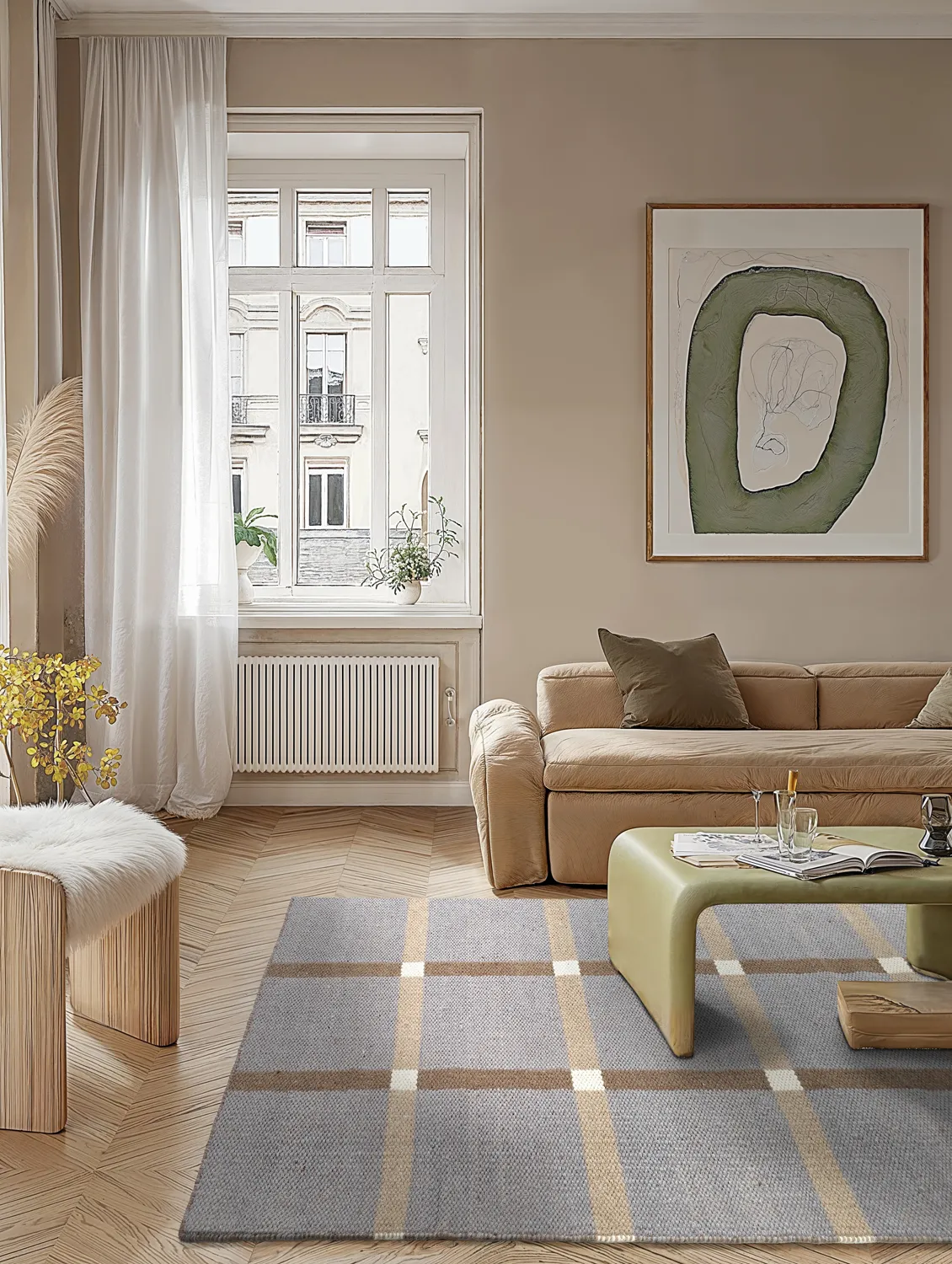 Gyapjúszőnyeg - Gingham (no. 7)