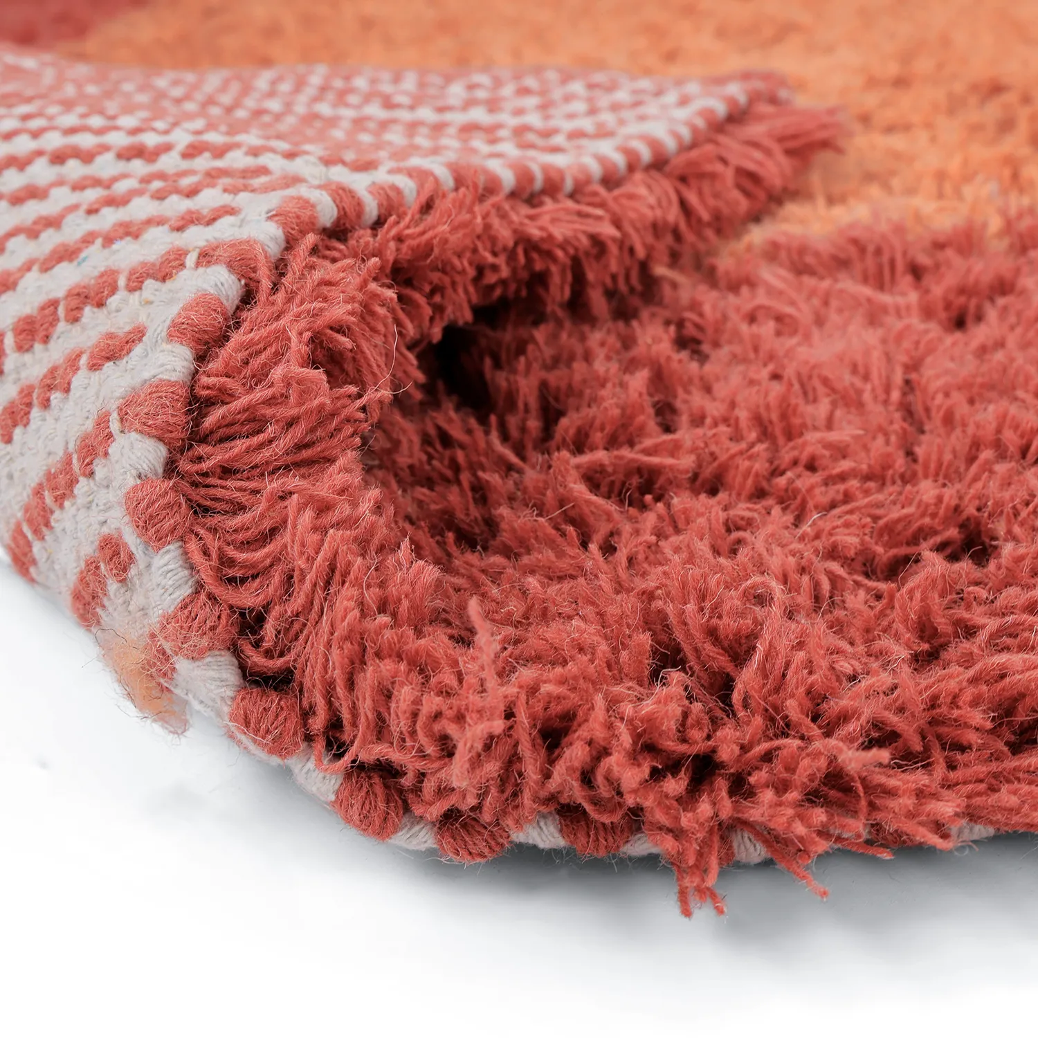 Gyapjúszőnyeg - Khenifra Handknot Wool Premium (narancs/piros)