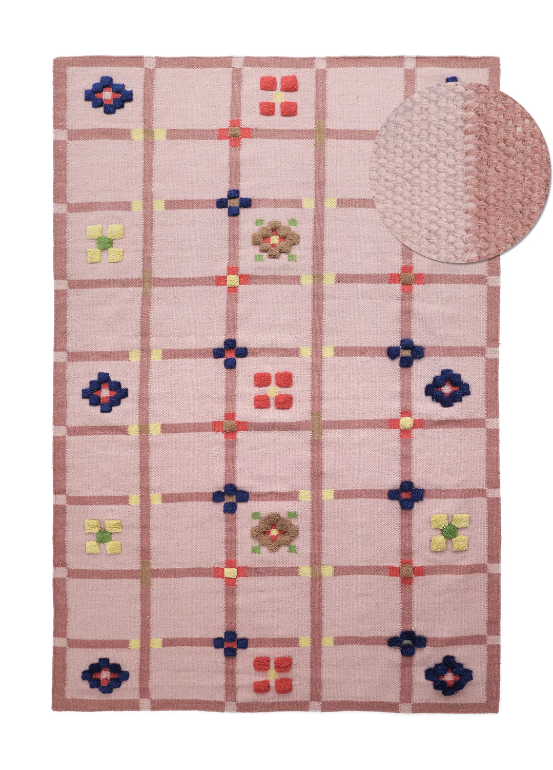 Gyapjúszőnyeg - Lausanne Flatweave Tufted Premium (rózsaszín)