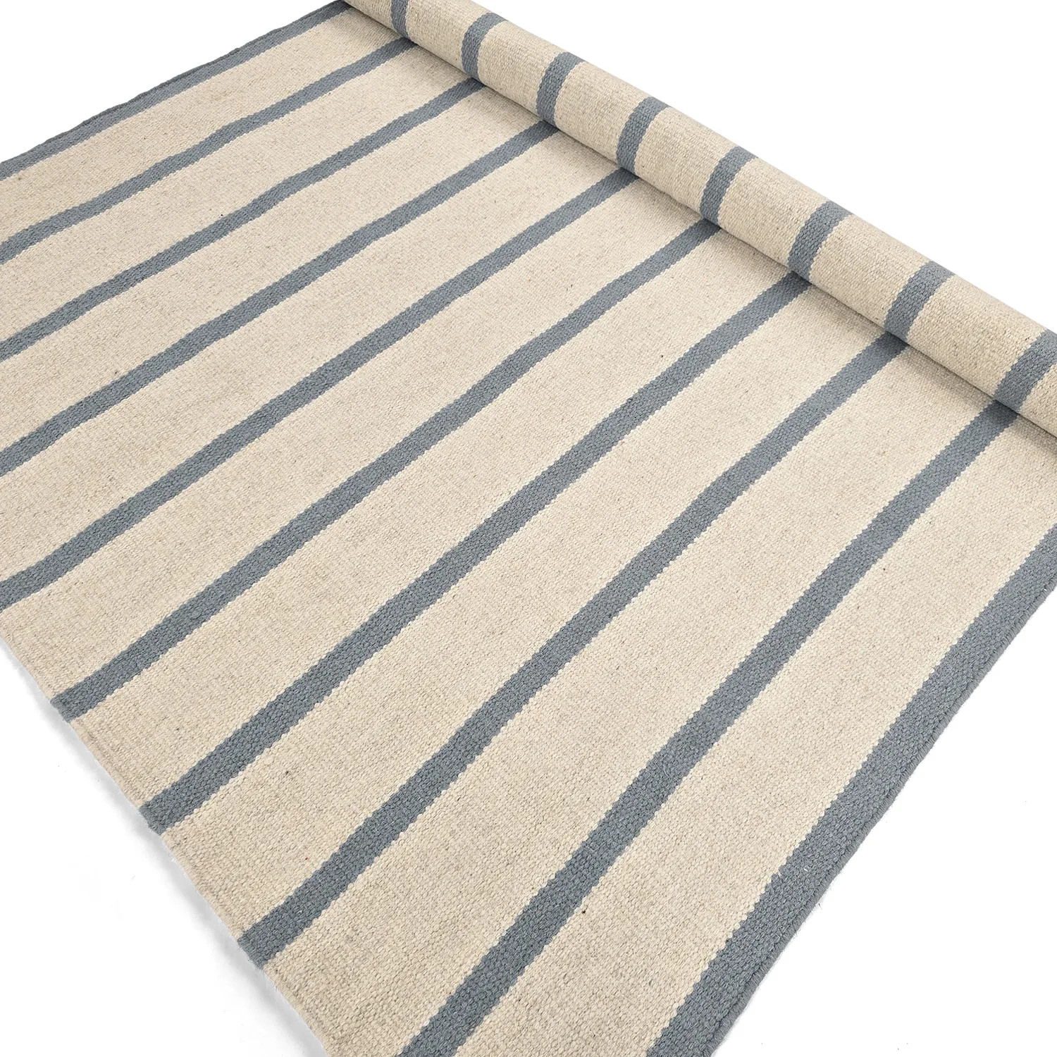 Gyapjúszőnyeg - Luton (koptatott farmer/fehér)