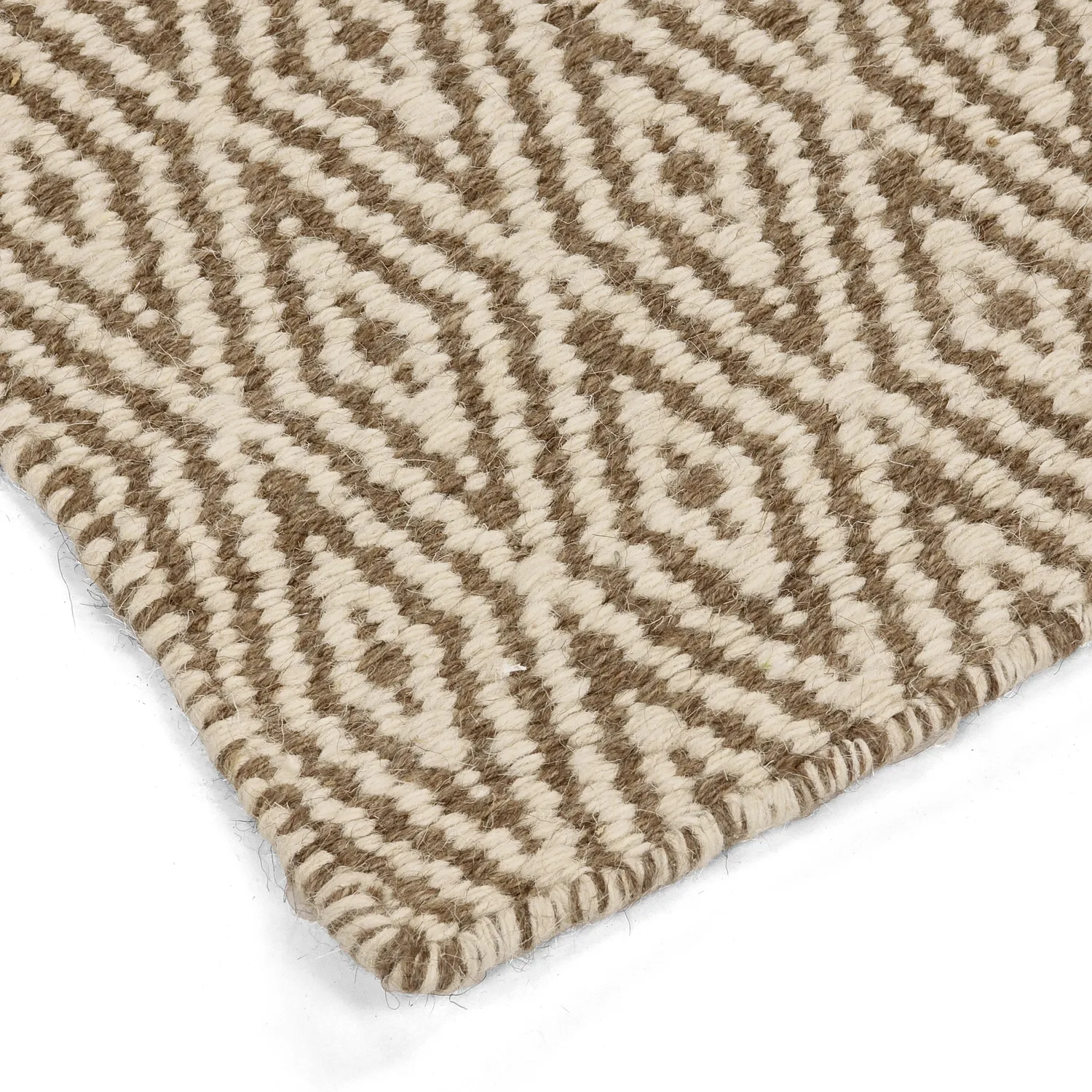 Gyapjúszőnyeg - Monastir (barna/fehér)