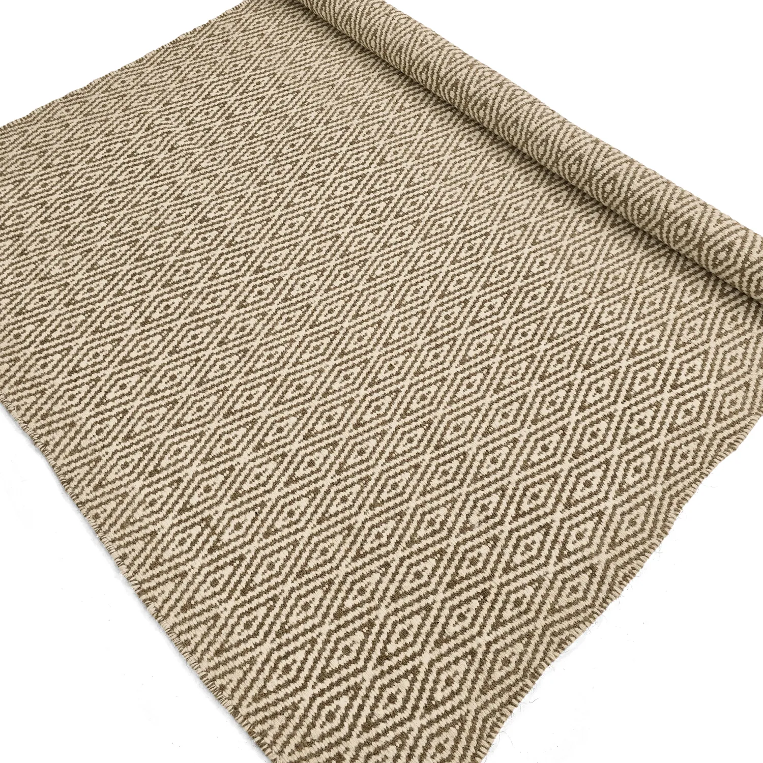 Gyapjúszőnyeg - Monastir (barna/fehér)