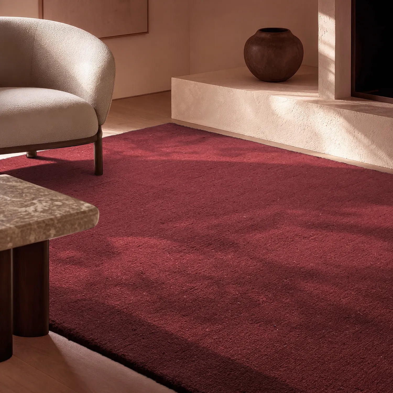 Gyapjúszőnyeg - Montmartre Loop Handtufted Wool (burgundia)