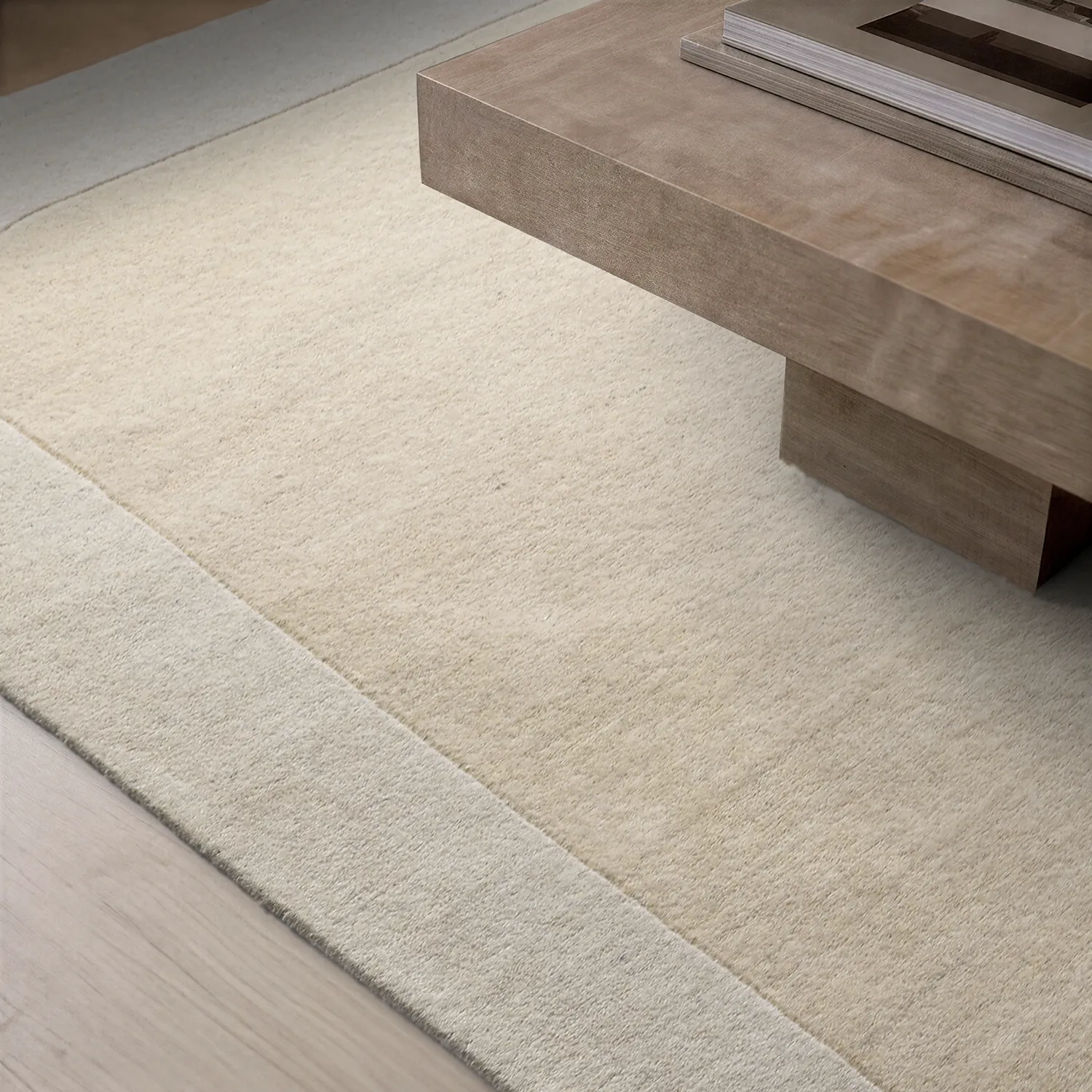 Gyapjúszőnyeg - Puri Hand Tufted Wool Premium (krém/fehér)