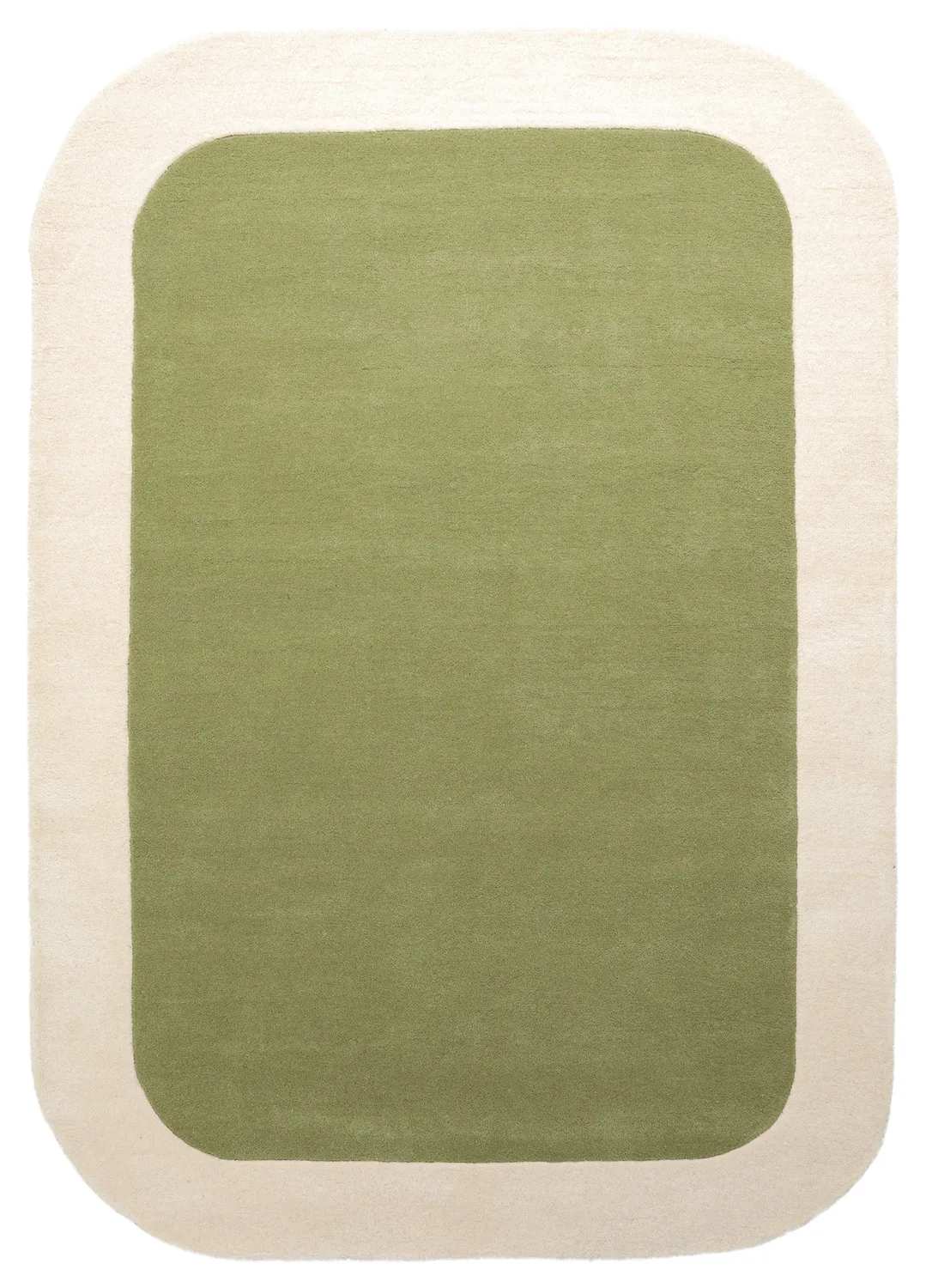 Gyapjúszőnyeg - Puri Hand Tufted Wool Premium (zöld/krém)