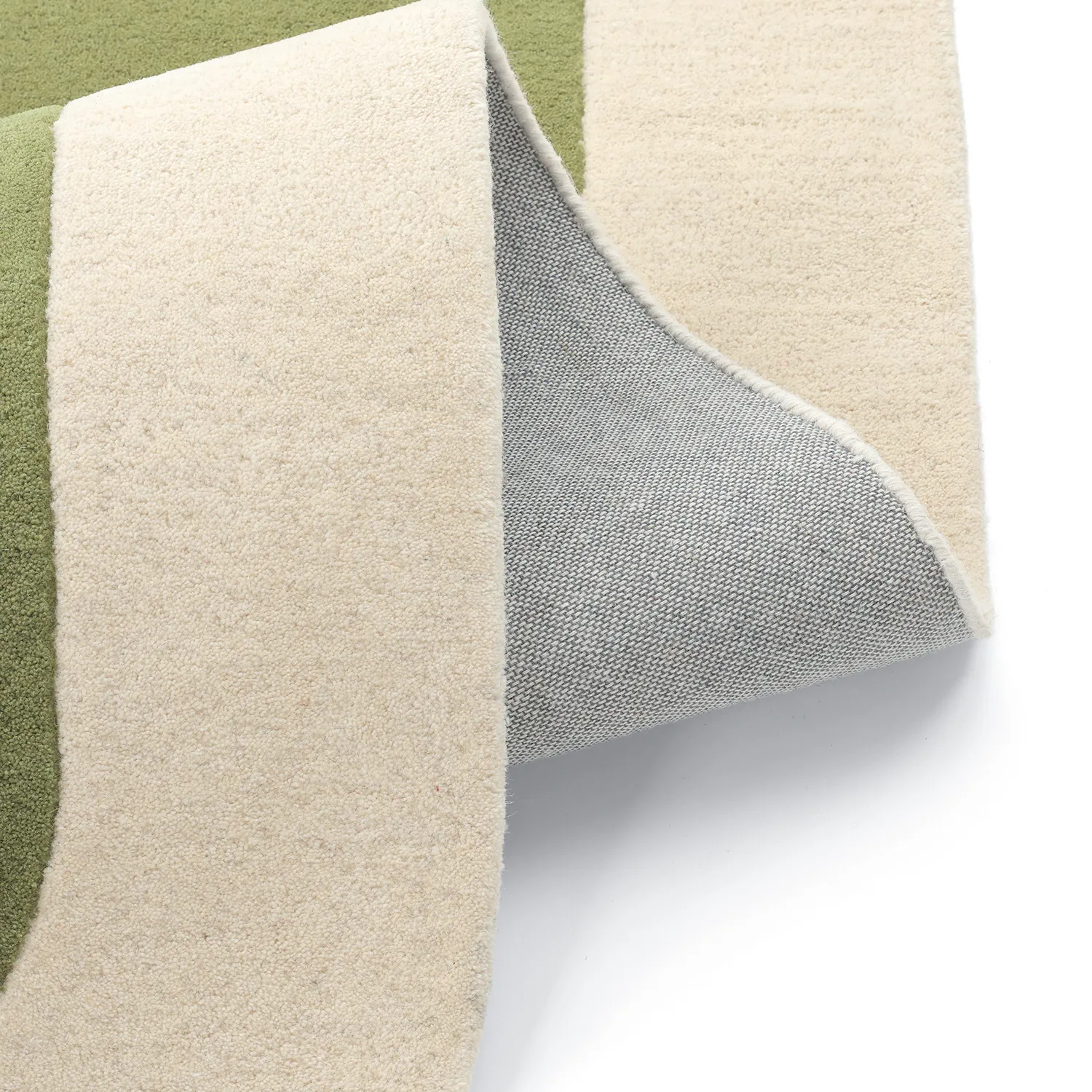 Gyapjúszőnyeg - Puri Hand Tufted Wool Premium (zöld/krém)