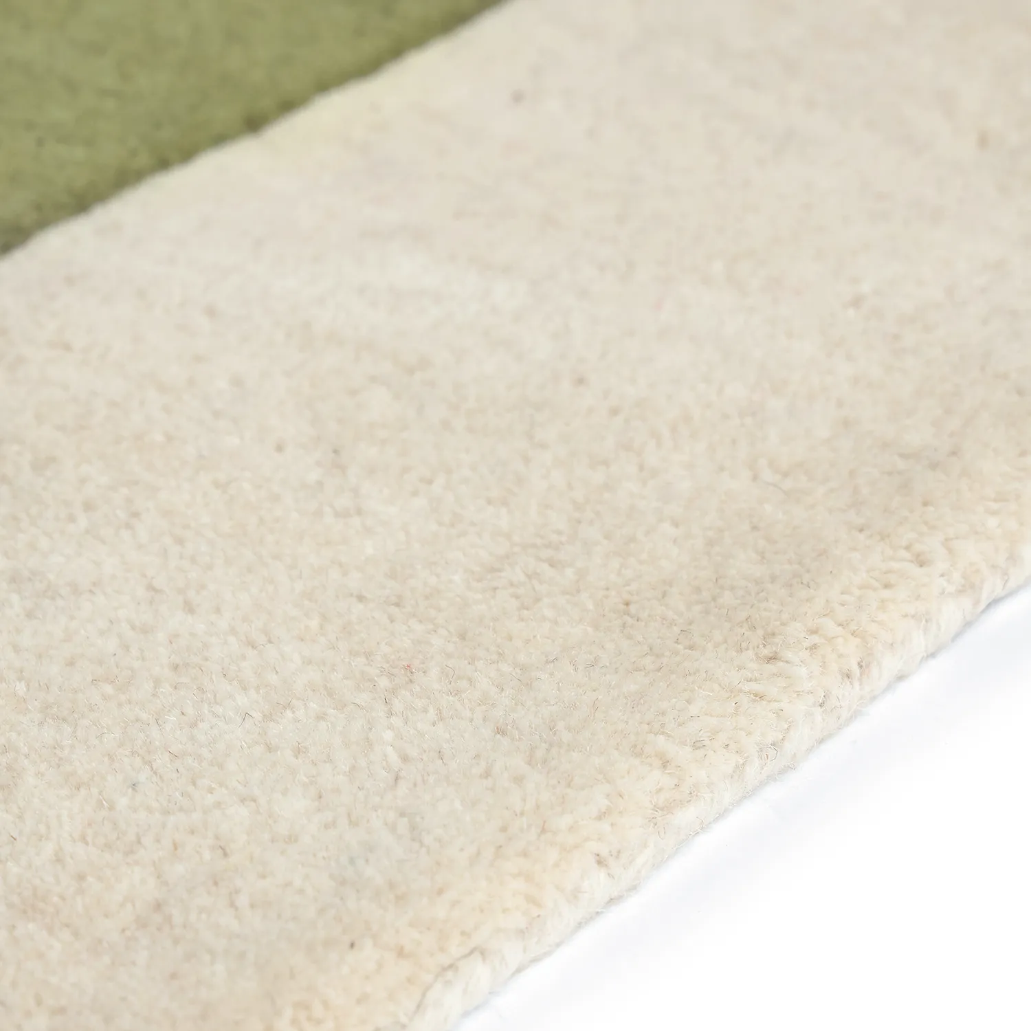 Gyapjúszőnyeg - Puri Hand Tufted Wool Premium (zöld/krém)