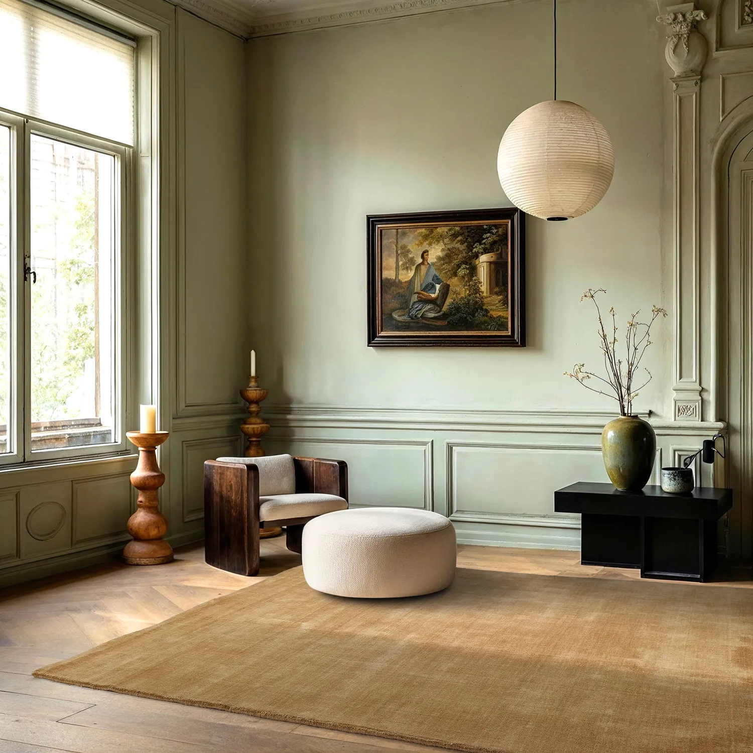 Gyapjúszőnyeg - Rozel Handloom Wool Premium (bézs)