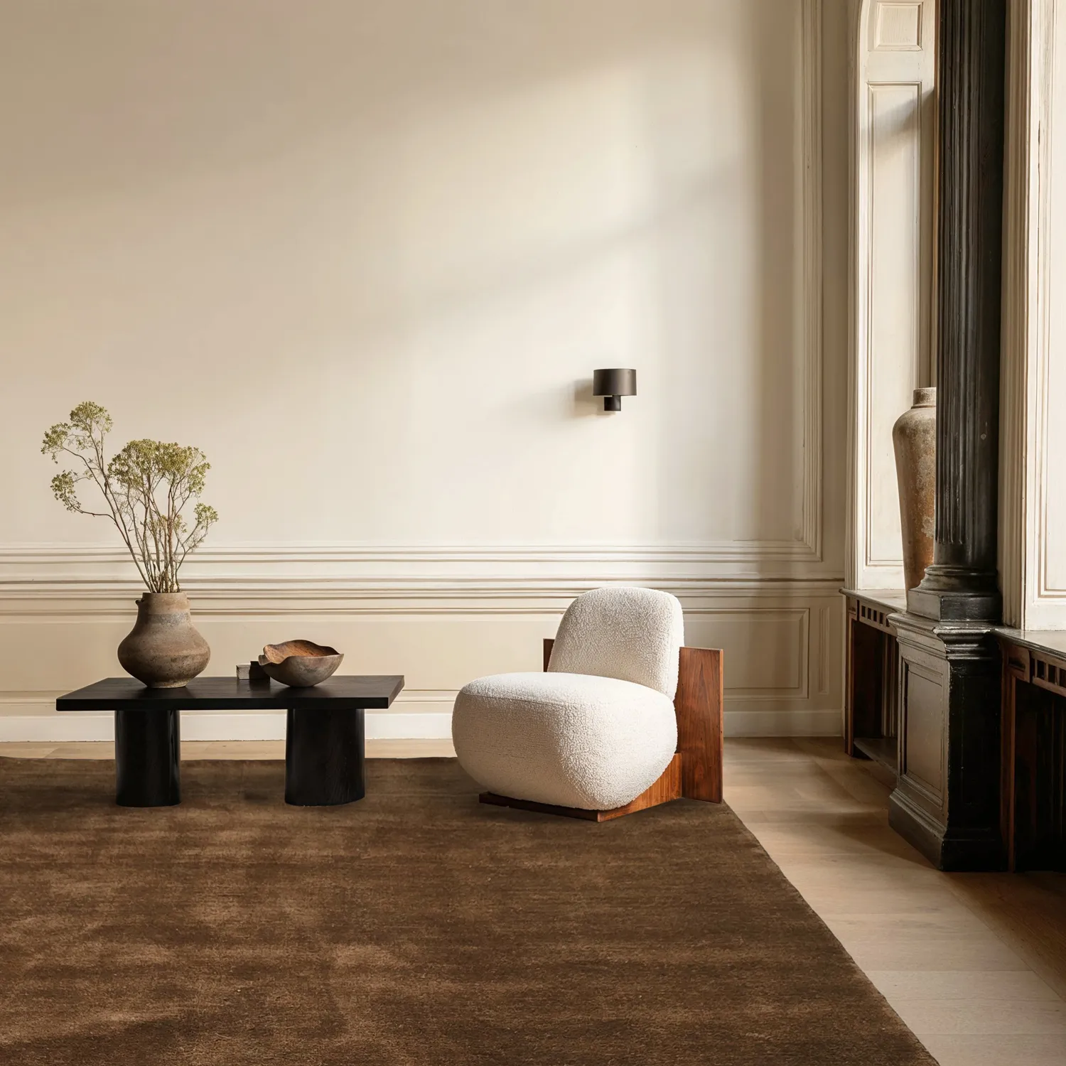 Gyapjúszőnyeg - Rozel Handloom Wool Premium (barna)