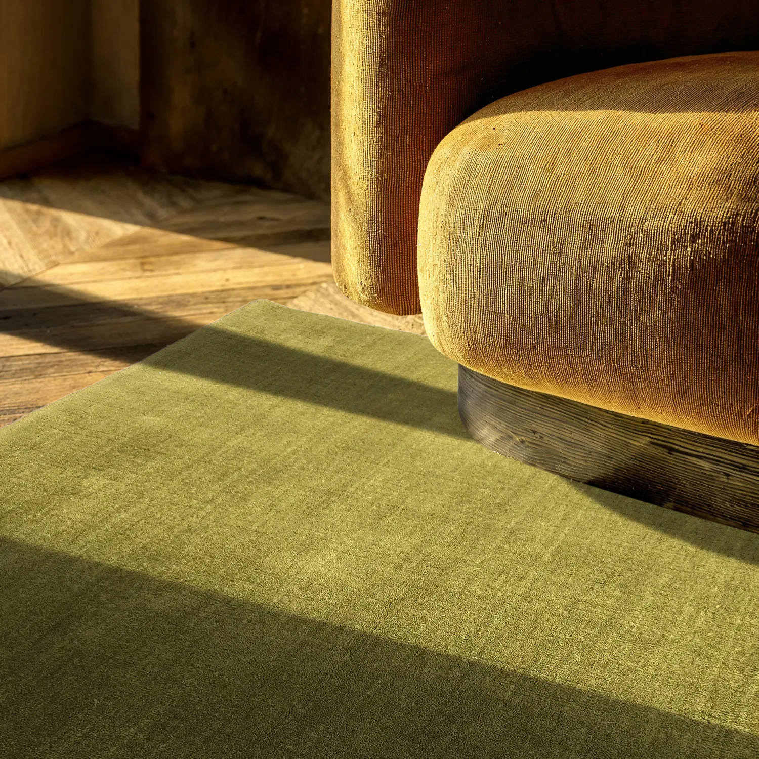 Gyapjúszőnyeg - Rozel Handloom Wool Premium (moha zöld)