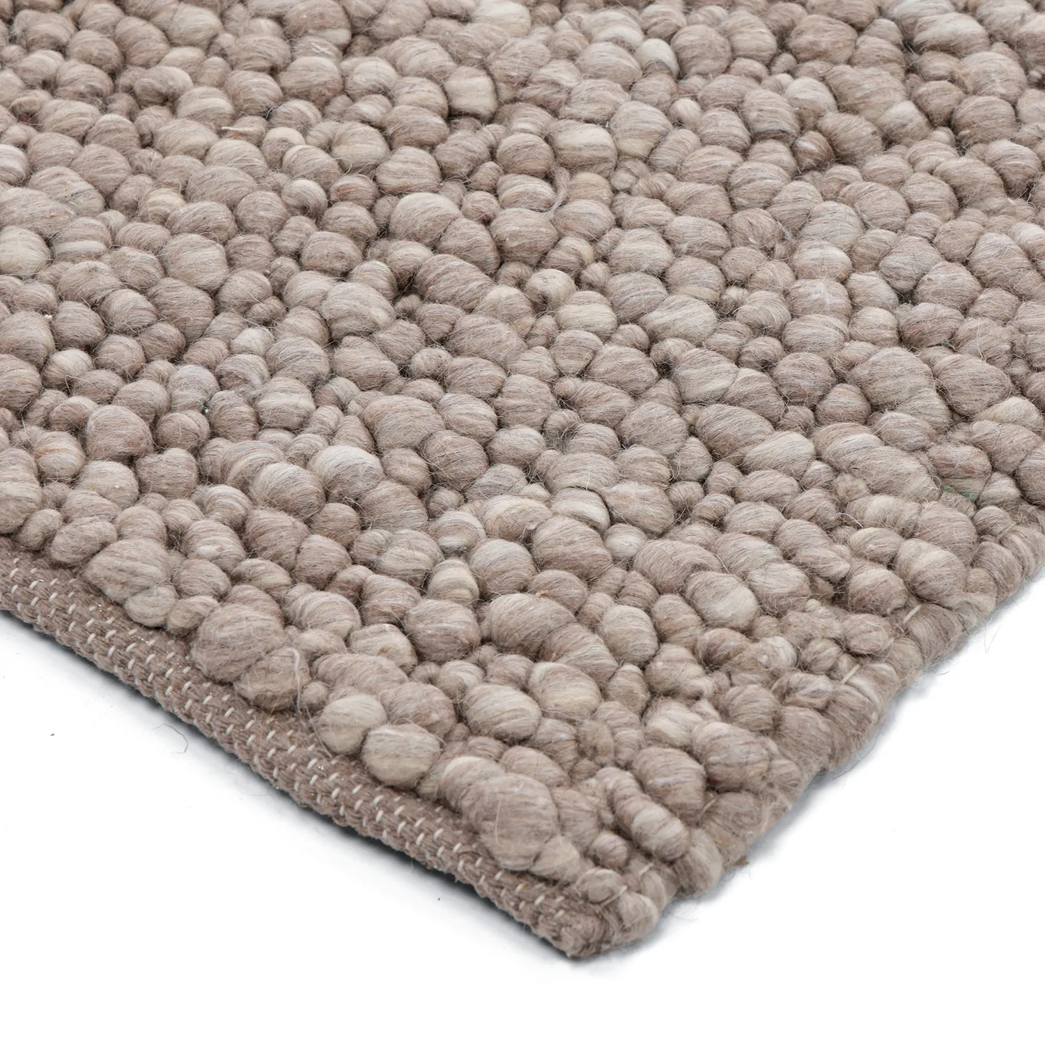 Gyapjúszőnyeg - Sala Irregular Wool Bubble (taupe/fehér melanzs)