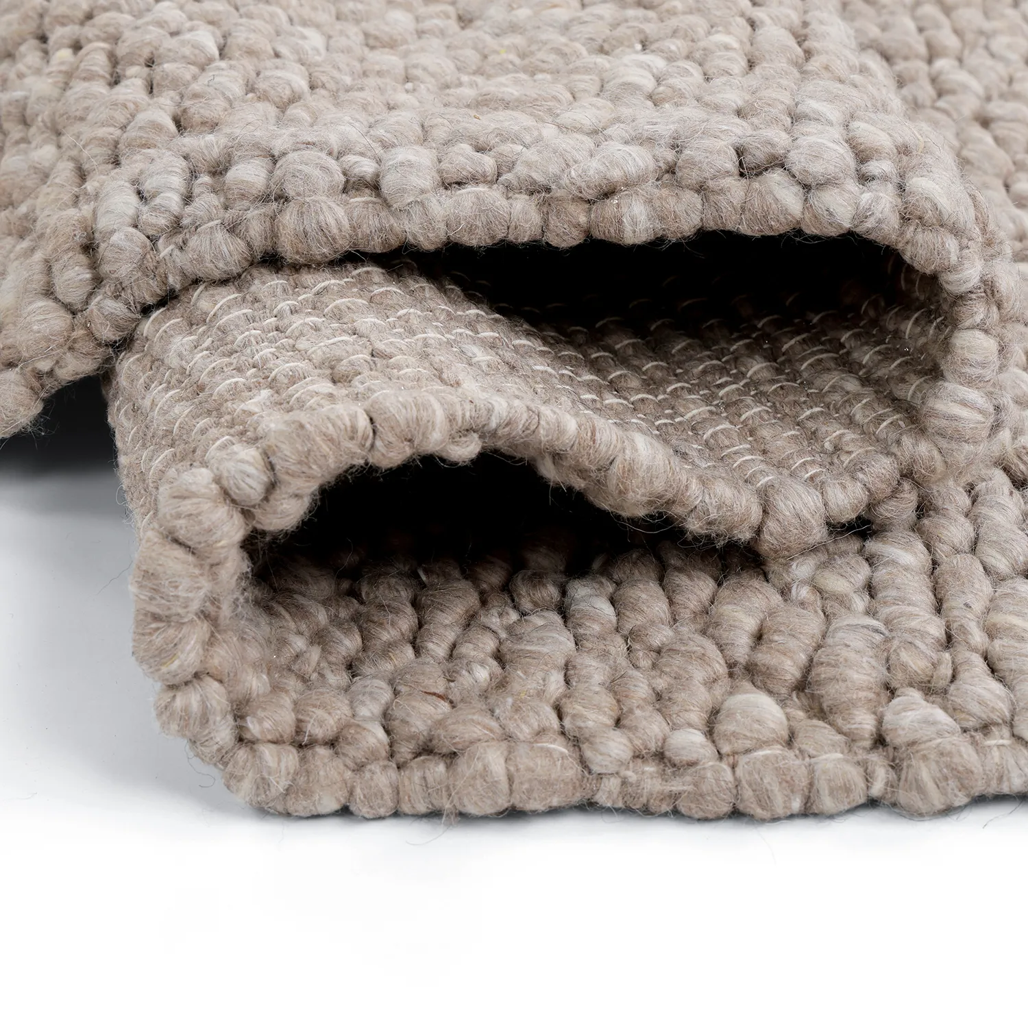 Gyapjúszőnyeg - Sala Irregular Wool Bubble (taupe/fehér melanzs)