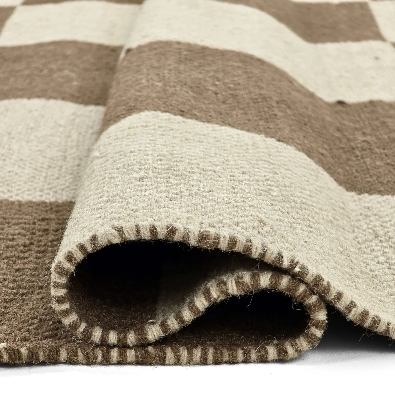 Gyapjúszőnyeg - Scacco (barna/bézs)