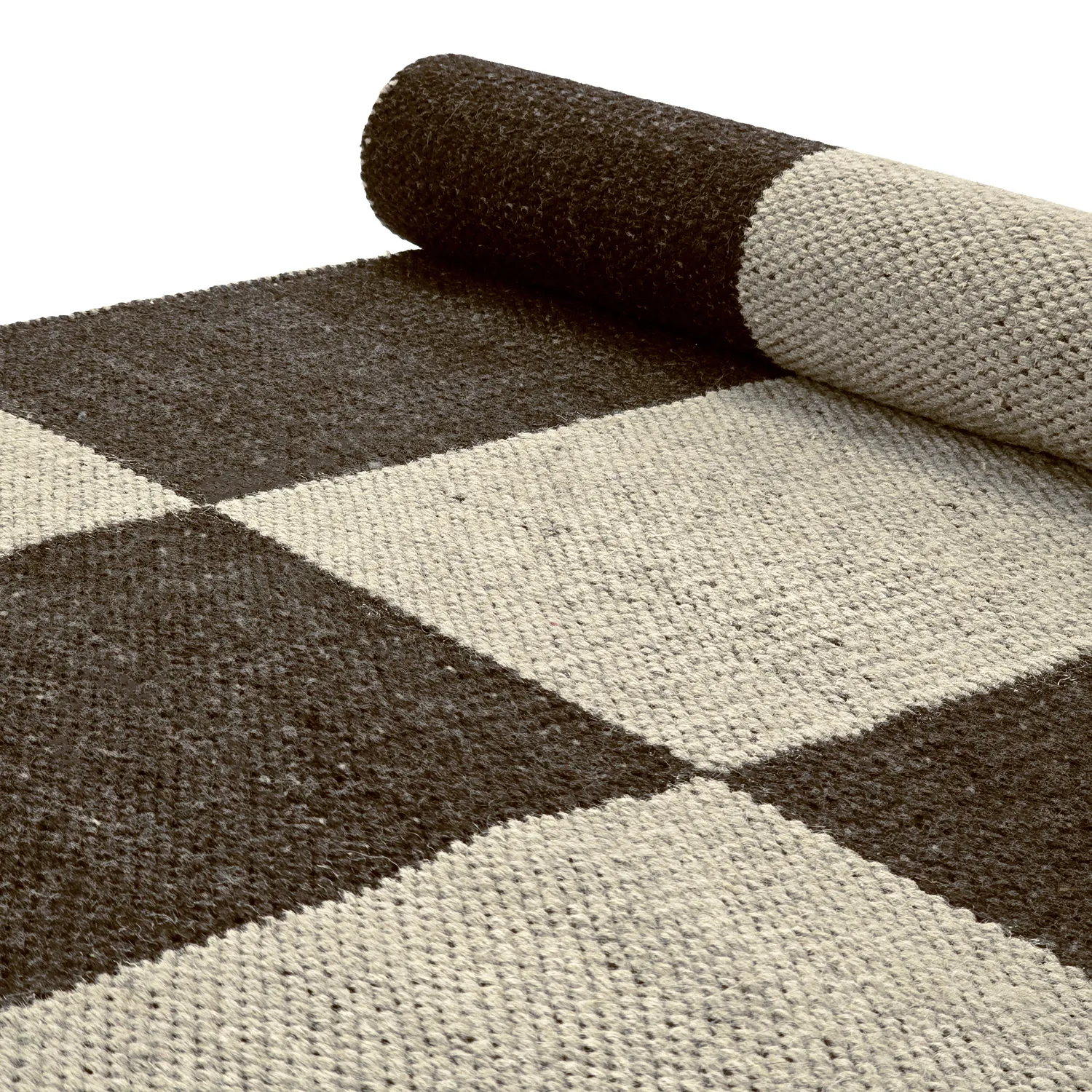 Gyapjúszőnyeg - Scacco (fekete/bézs)