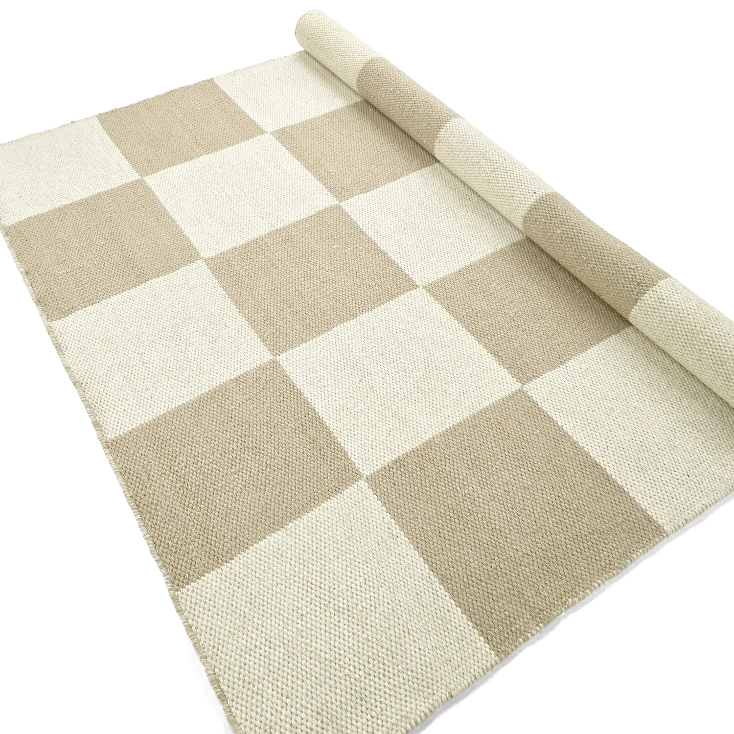 Gyapjúszőnyeg - Scacco (fehér/bézs)