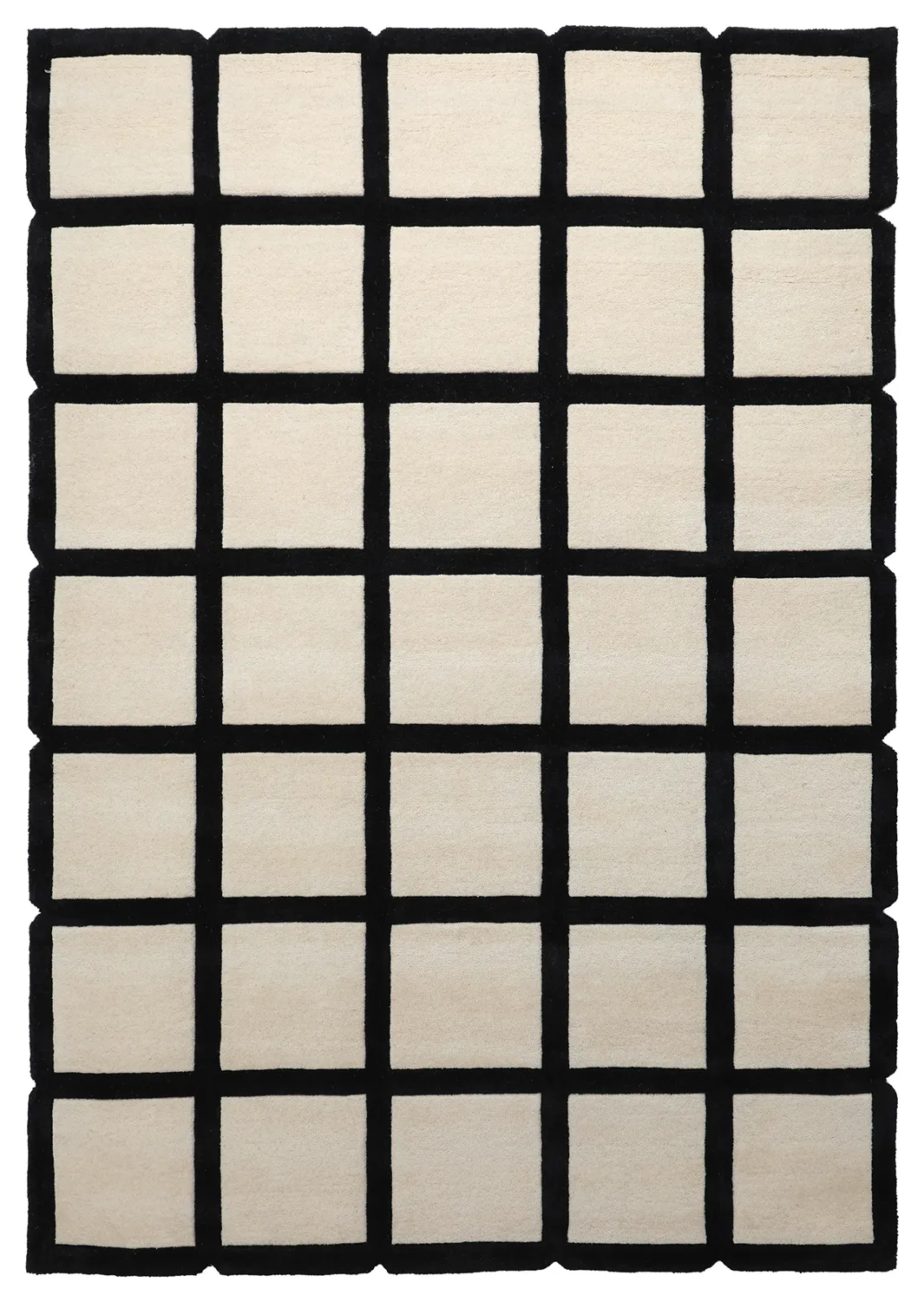 Gyapjúszőnyeg - Syl Hand Tufted Wool Premium (fekete/fehér)