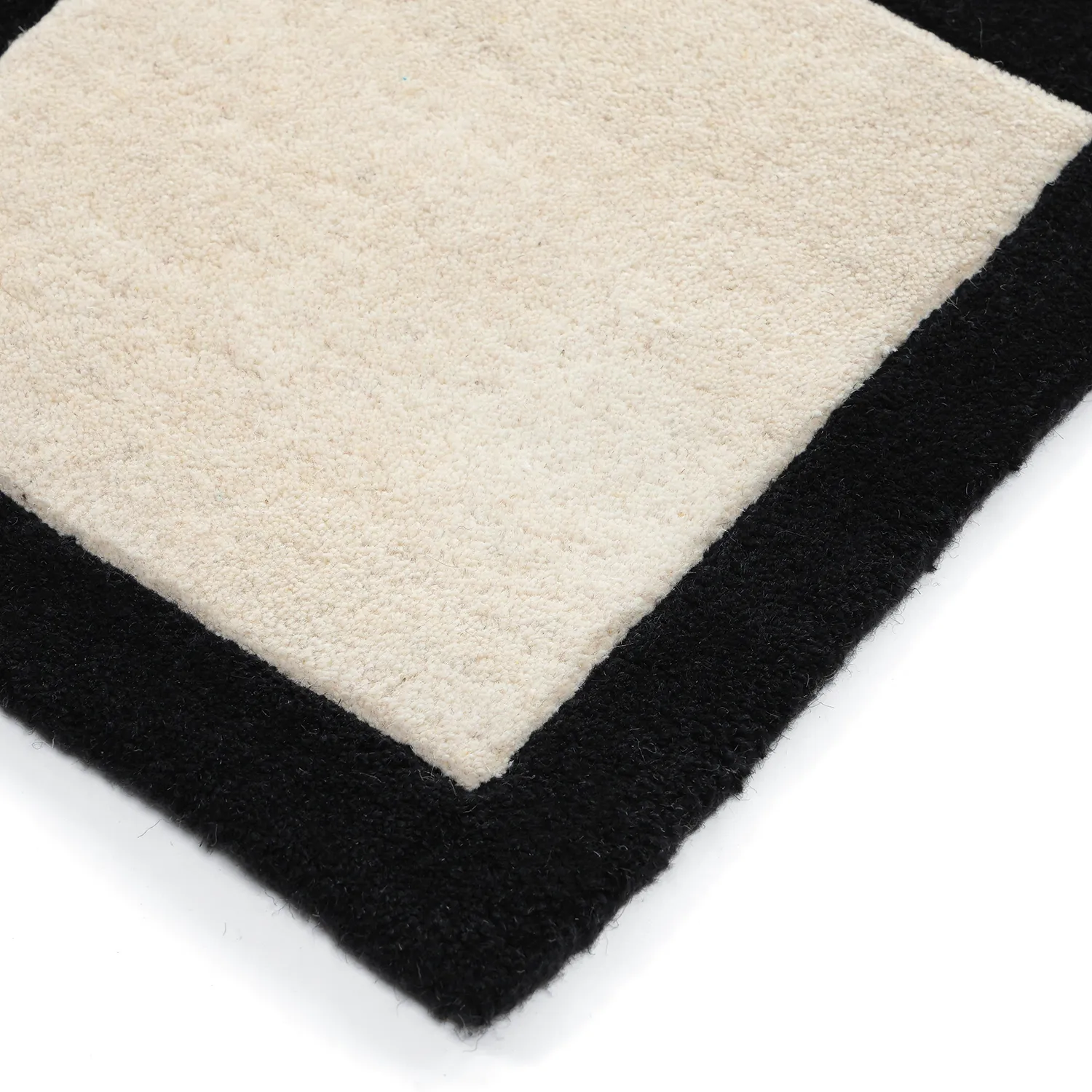 Gyapjúszőnyeg - Syl Hand Tufted Wool Premium (fekete/fehér)