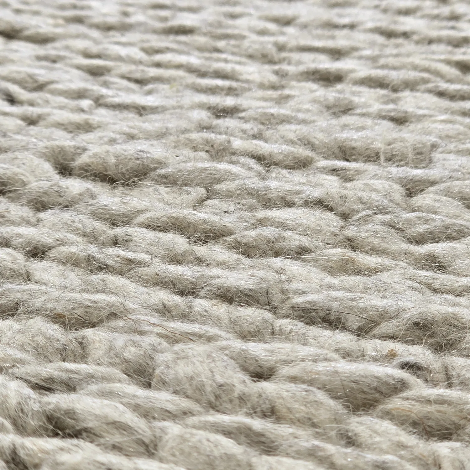 Gyapjúszőnyeg - Talvia Braided Wool (szürke)